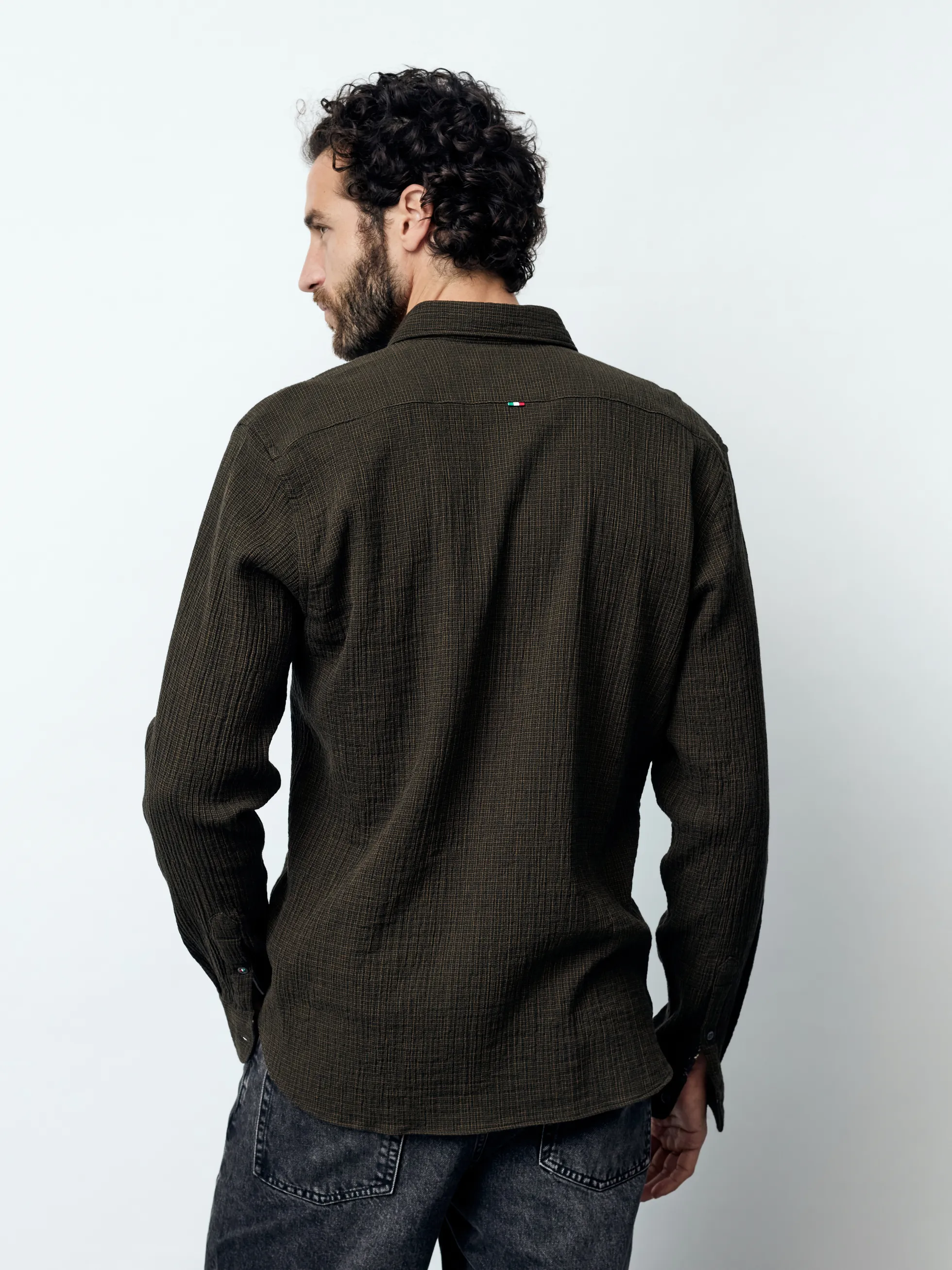 LUCA HBD - Langarm Herren Overshirt, gewebt