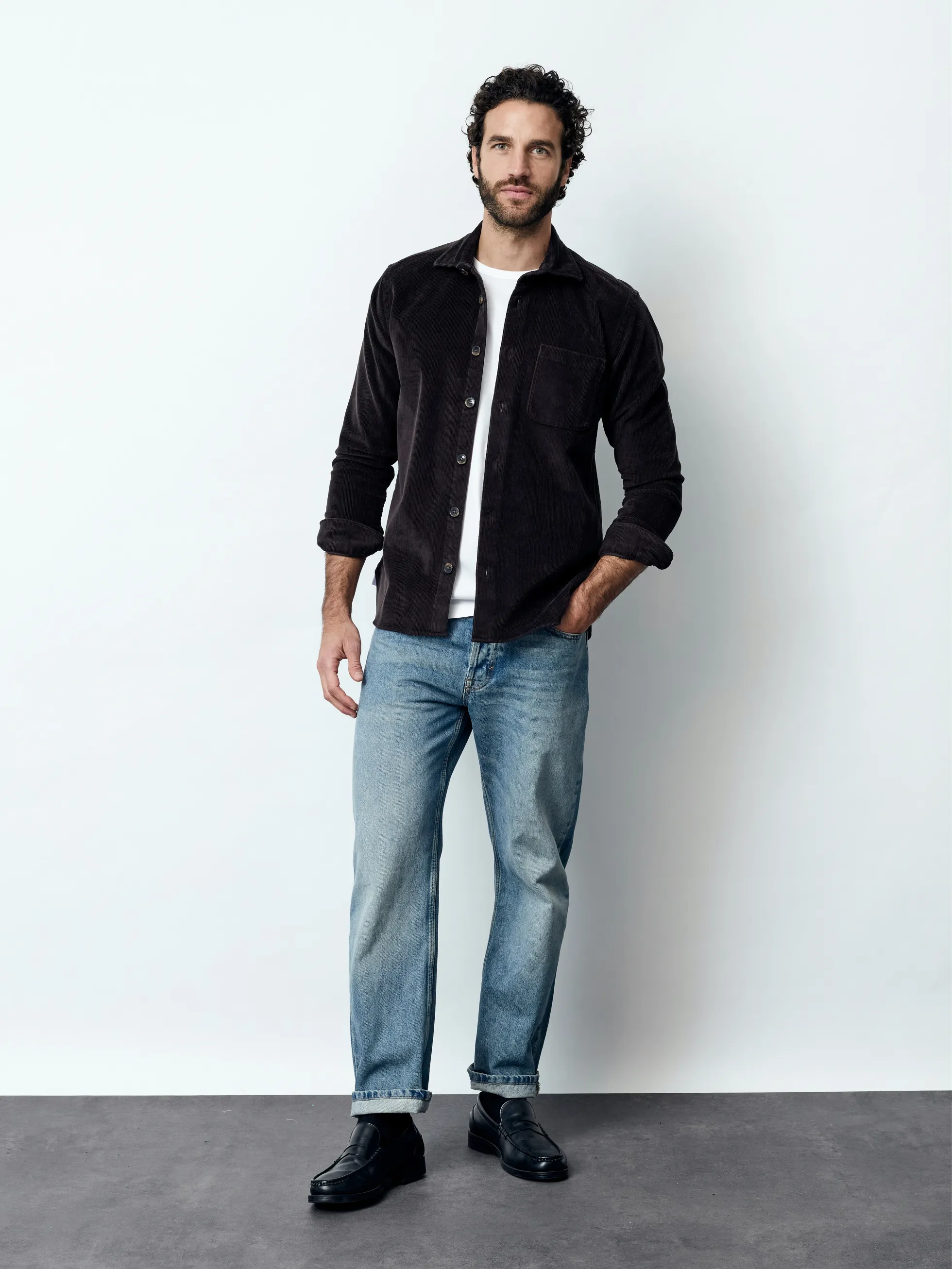 LUCA - Langarm Herren Overshirt, gewebt
