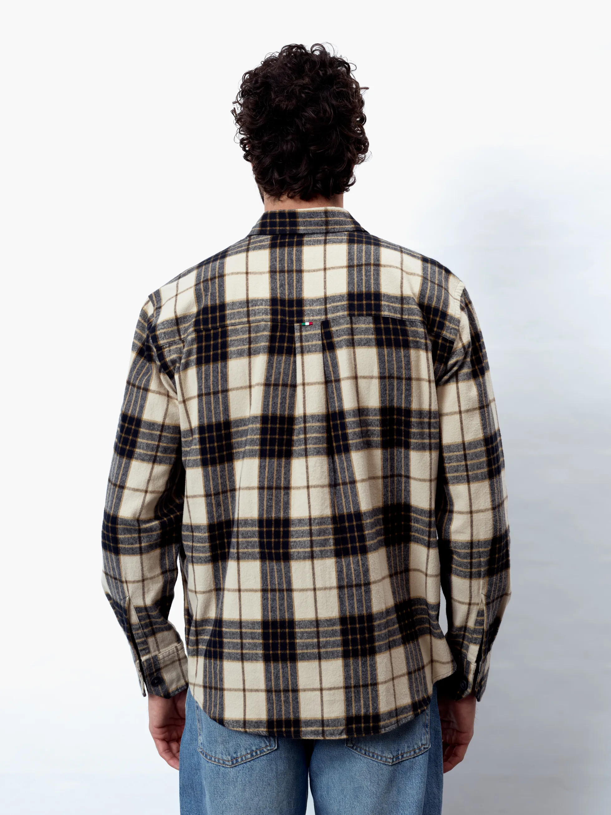 FABIO - Langarm Herren Overshirt, gewebt