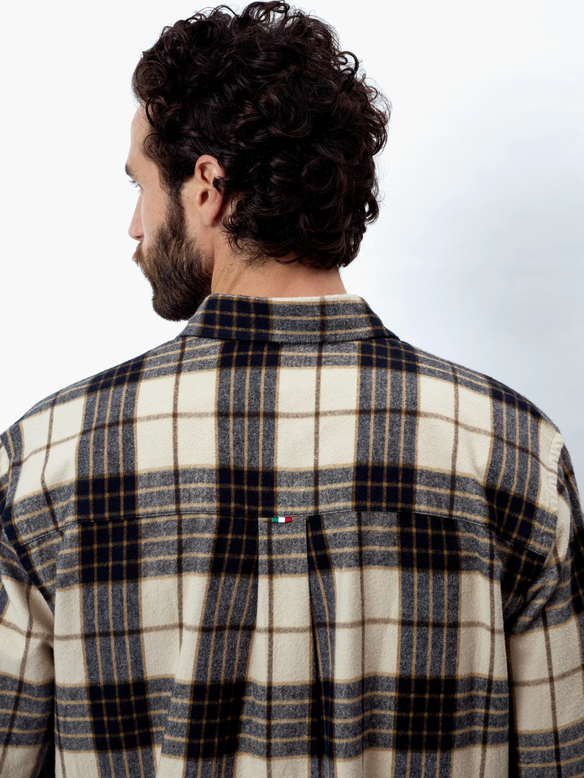 FABIO - Langarm Herren Overshirt, gewebt