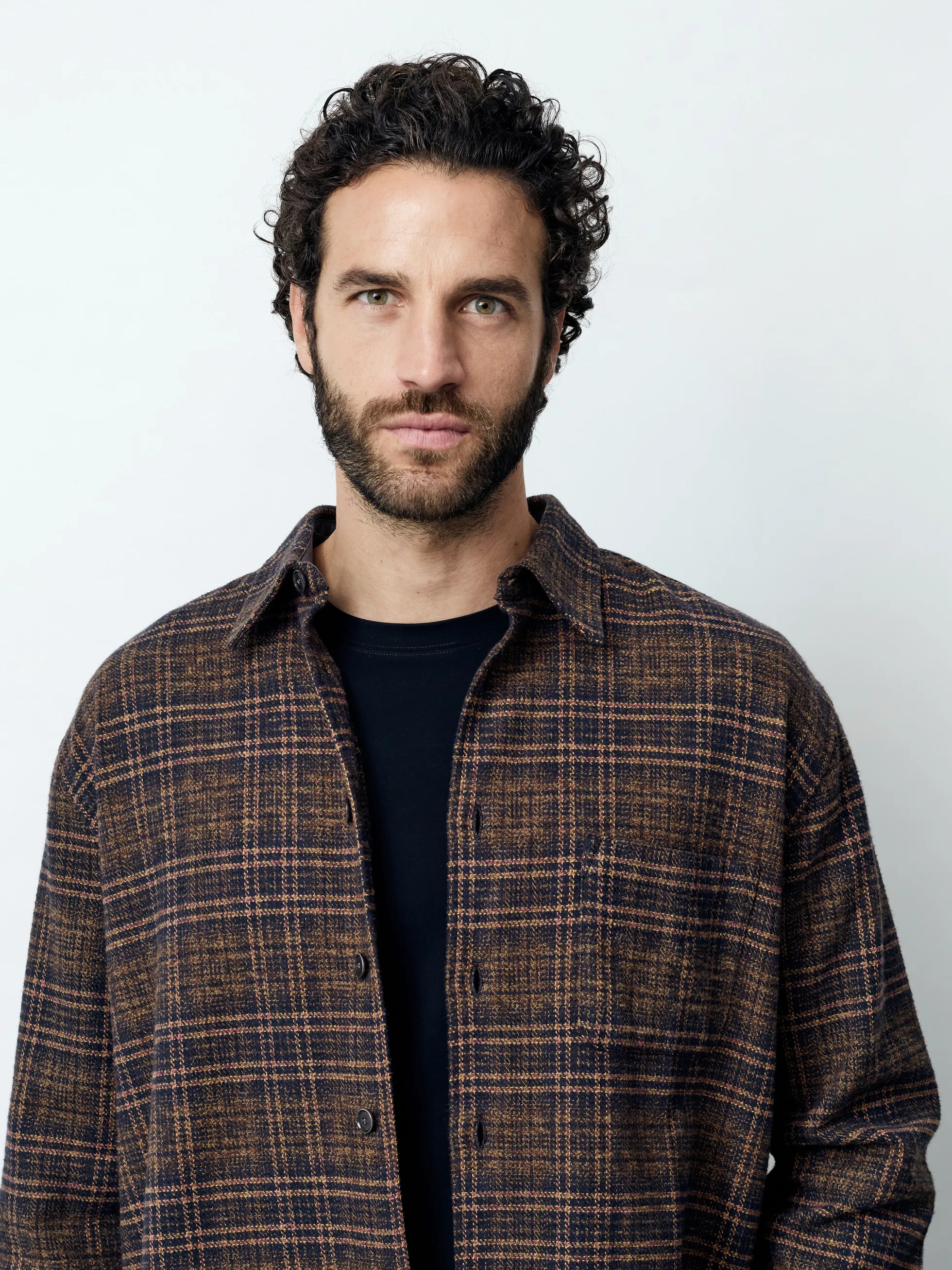 FABIO - Langarm Herren Overshirt, gewebt