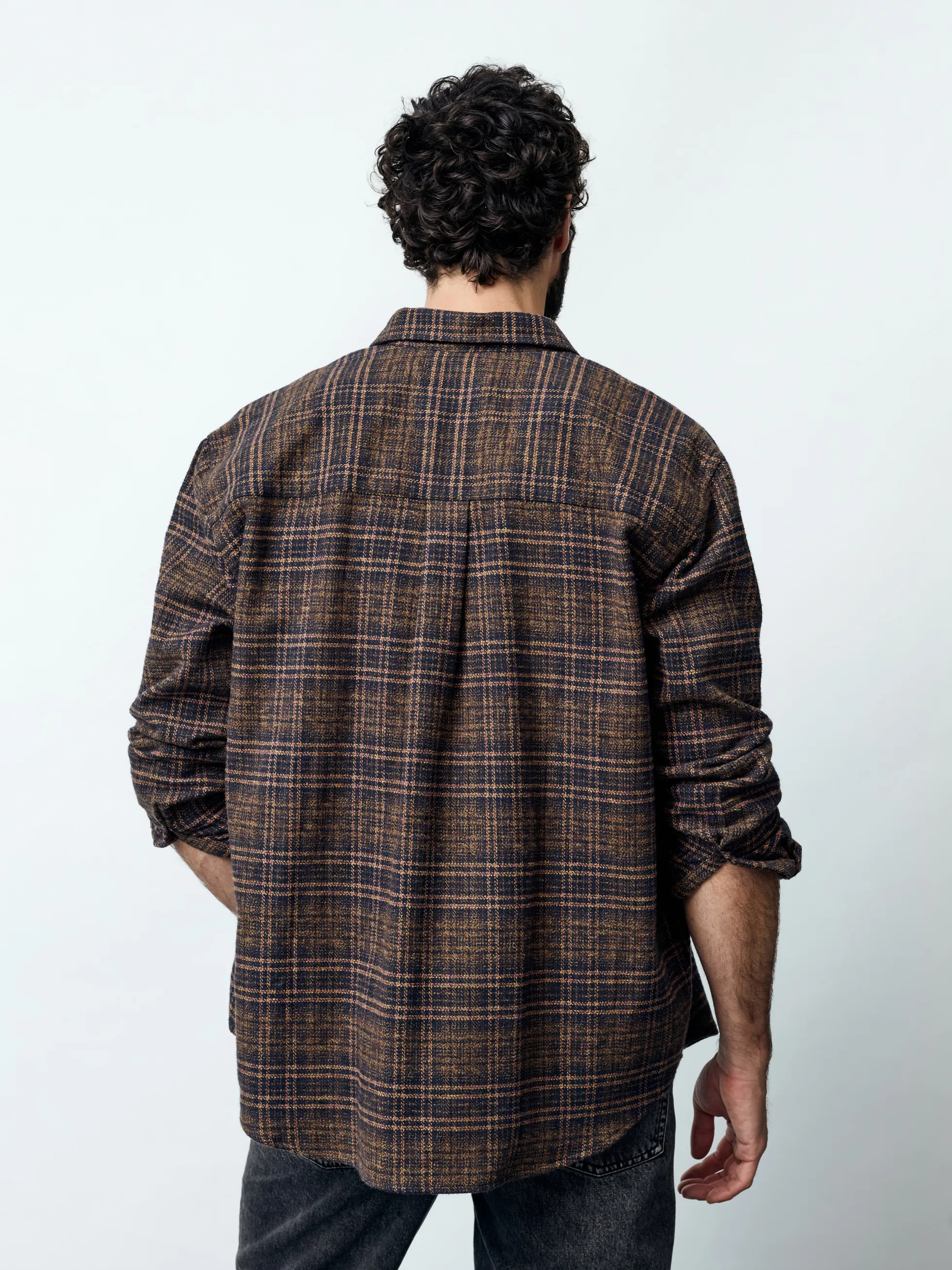 FABIO - Langarm Herren Overshirt, gewebt