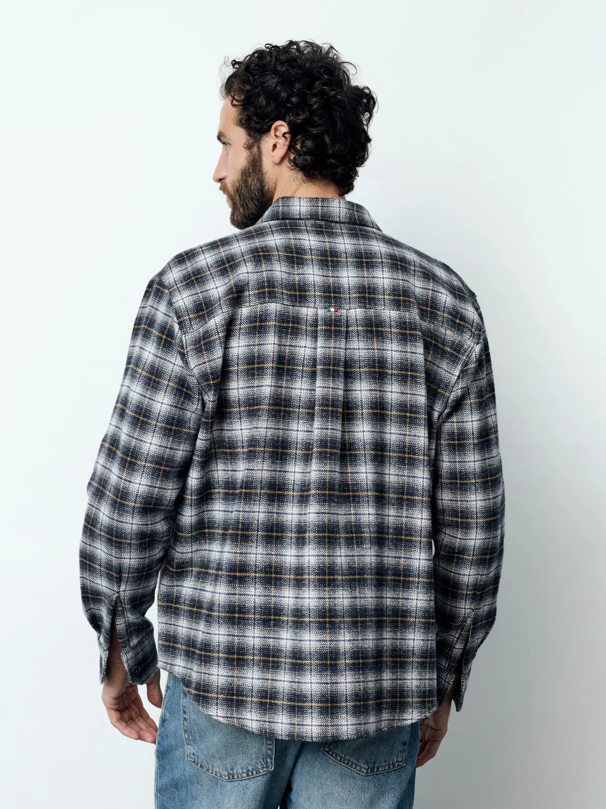 FABIO - Langarm Herren Overshirt, gewebt