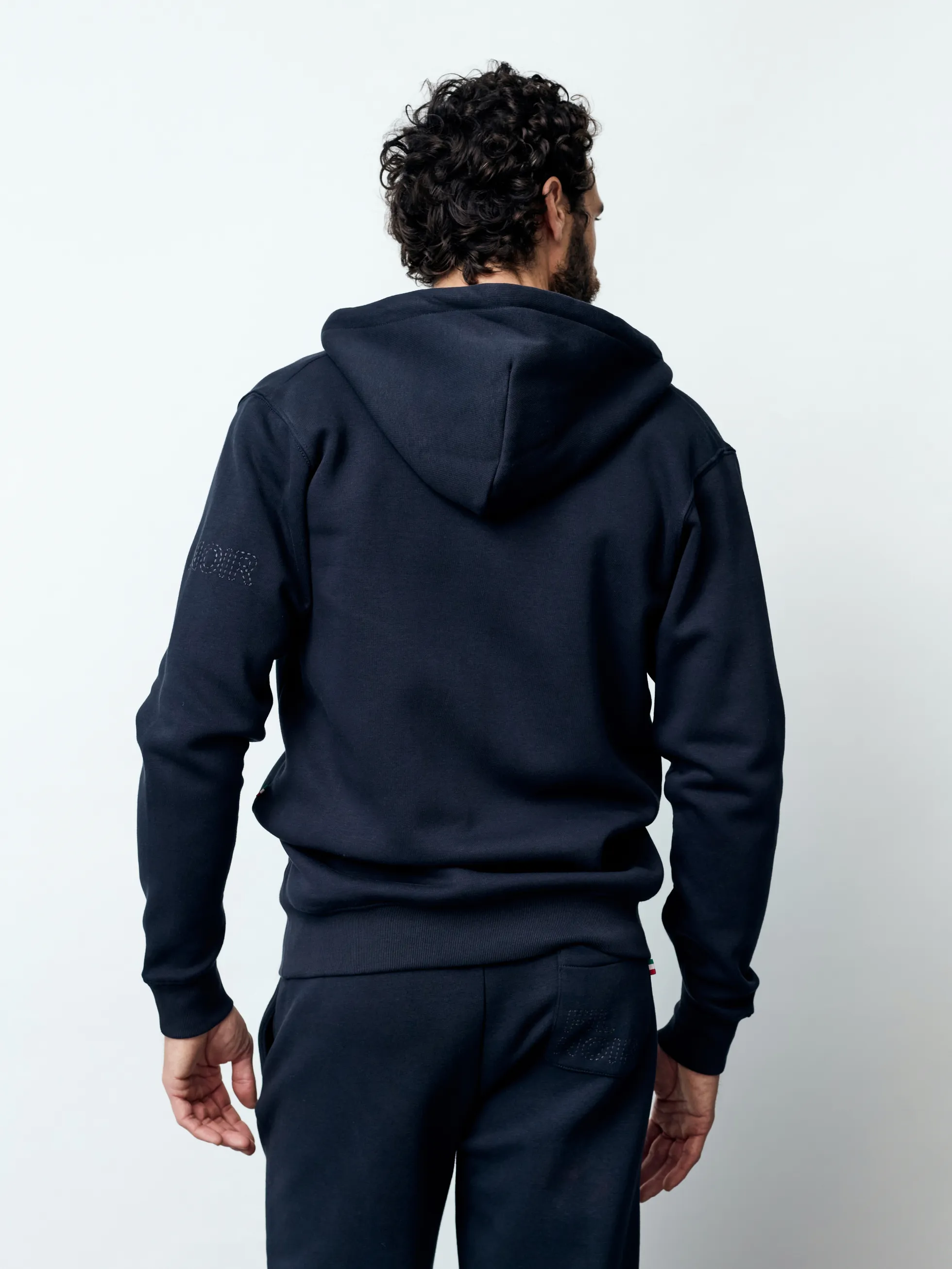 PAOLO - Langarm Herren Kapuzenjacke, gestrickt