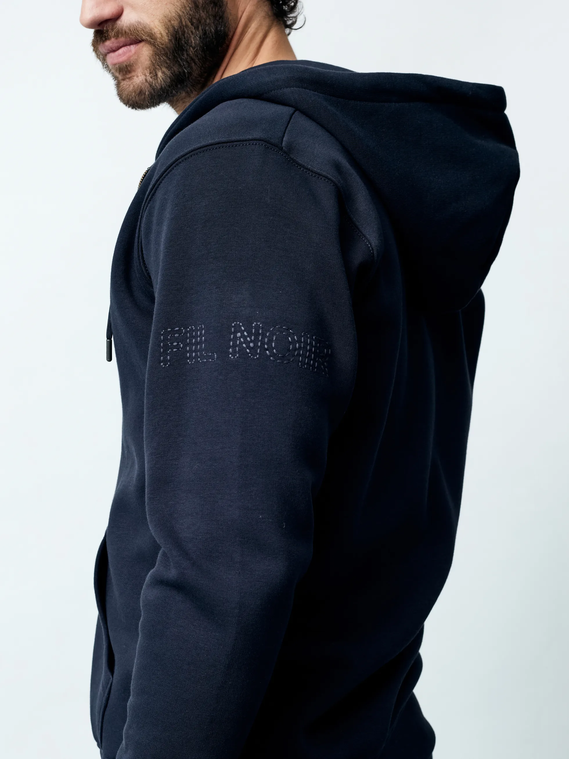 PAOLO - Langarm Herren Kapuzenjacke, gestrickt
