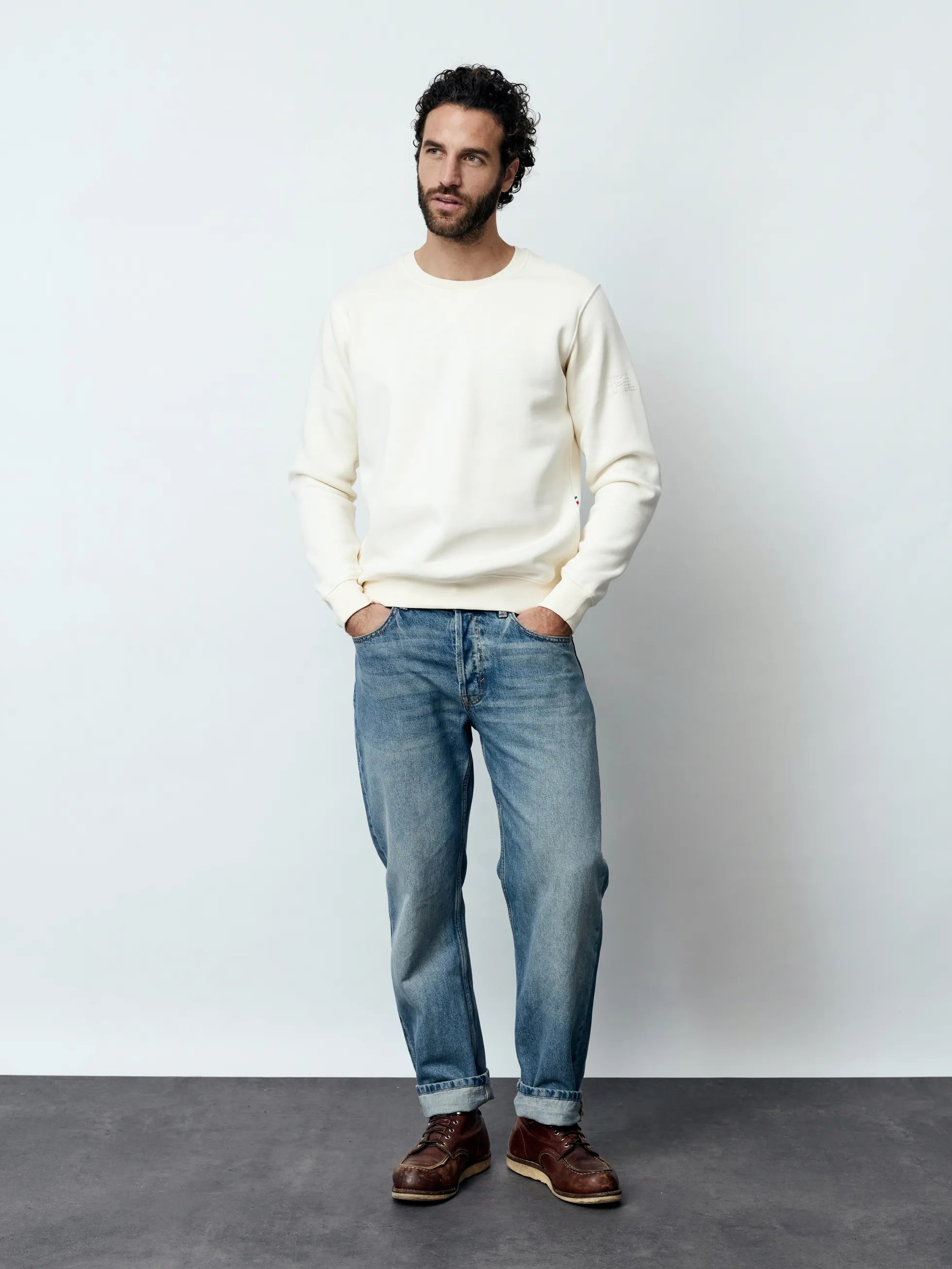 MATTIA - Langarm Herren Sweatshirt, gestrickt