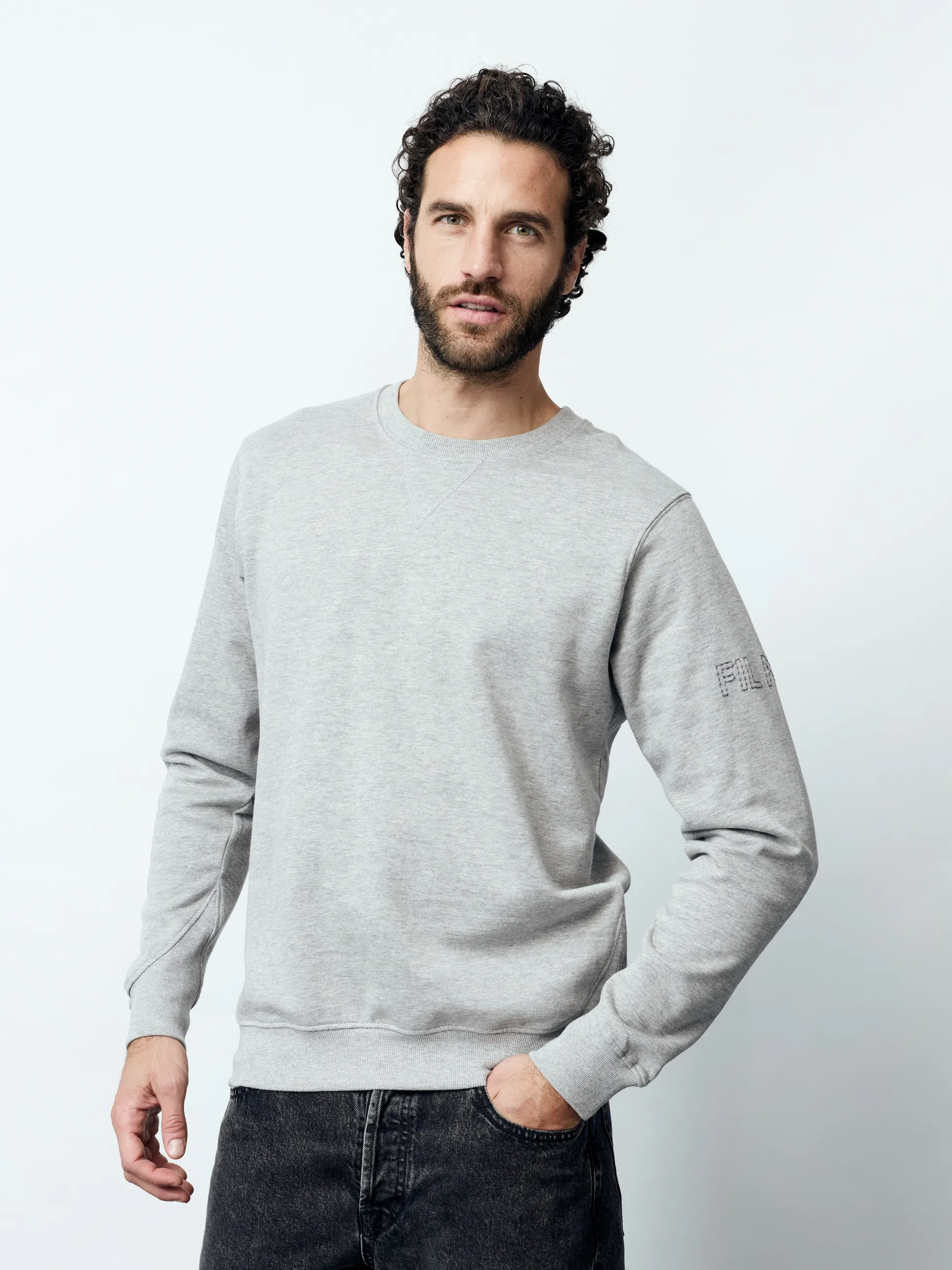 MATTIA - Langarm Herren Sweatshirt, gestrickt
