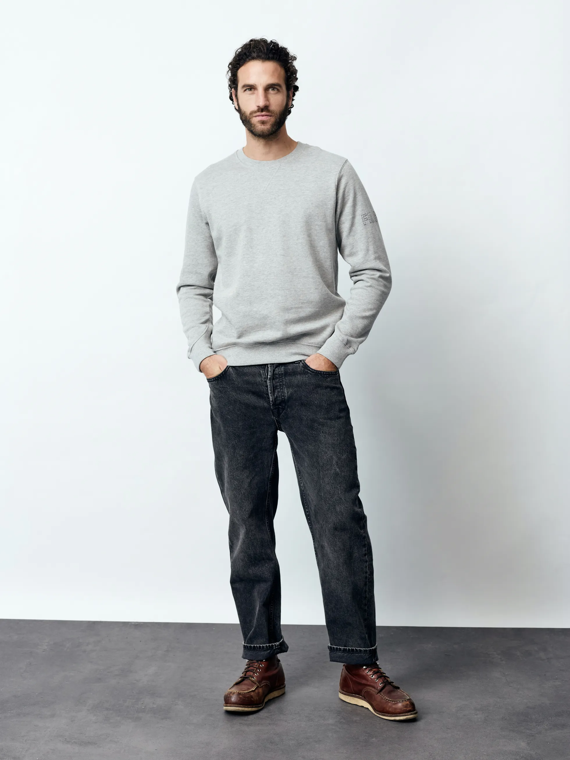 MATTIA - Langarm Herren Sweatshirt, gestrickt