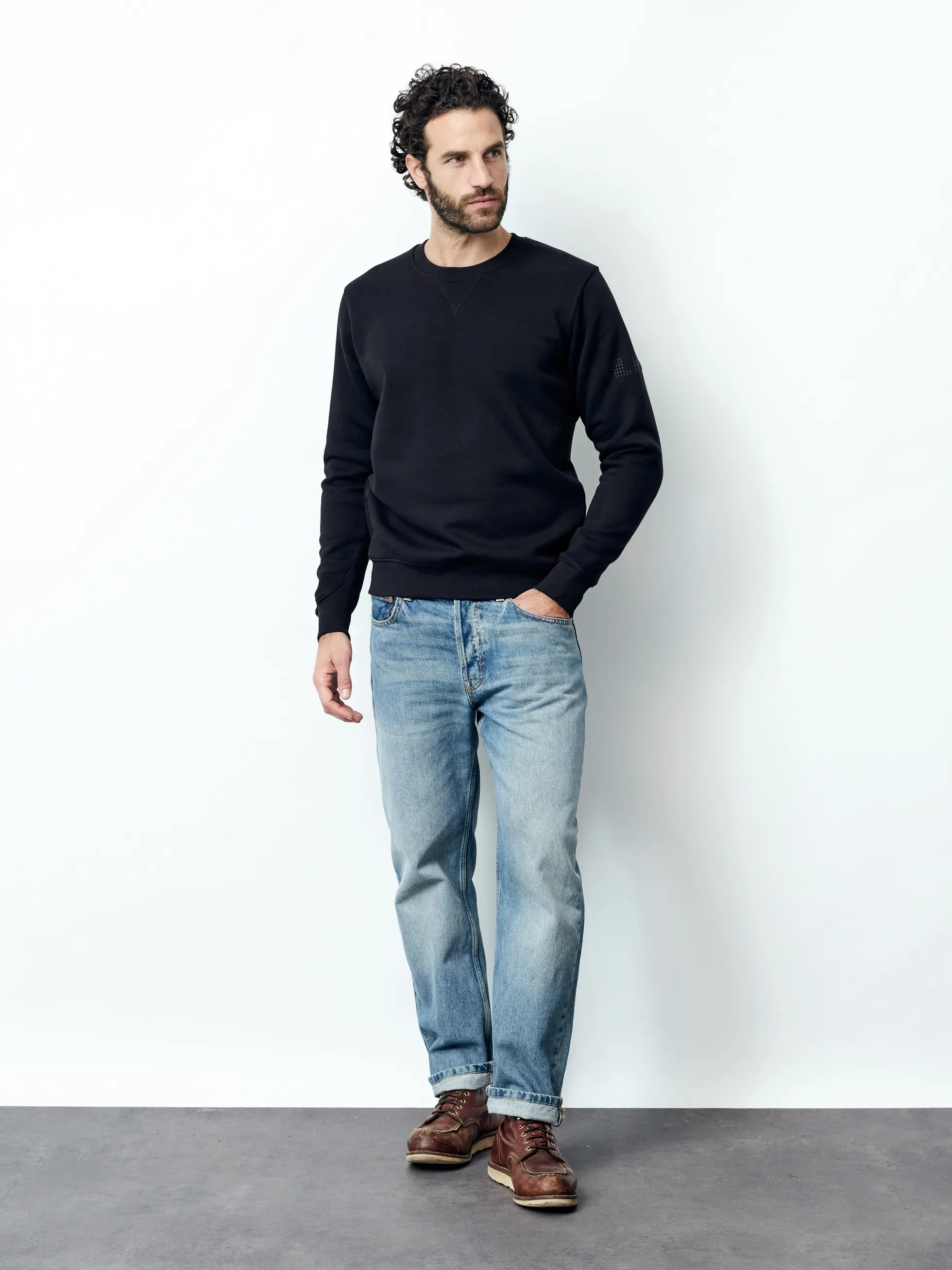 MATTIA - Langarm Herren Sweatshirt, gestrickt