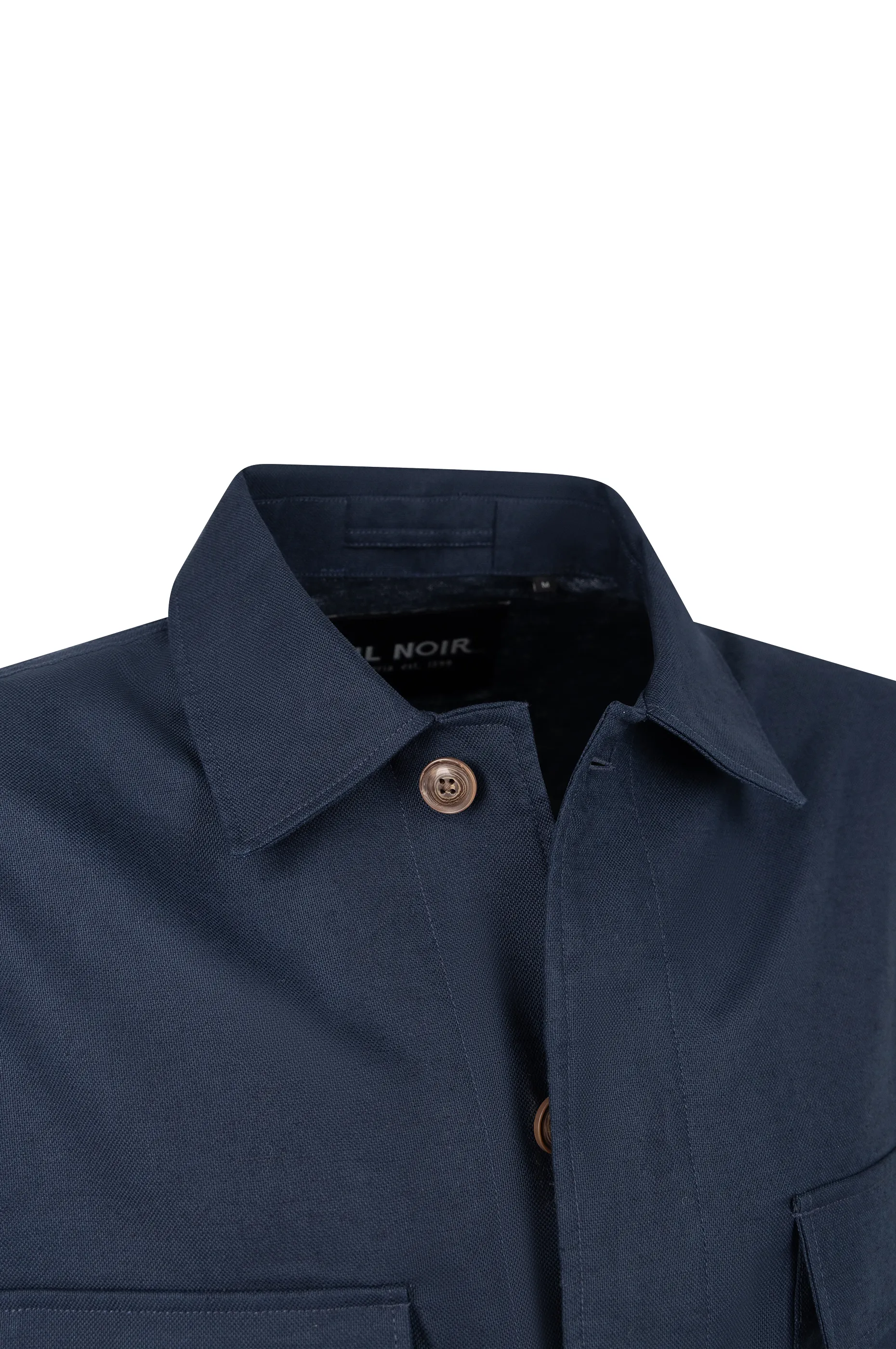MASSIMO, 1/1-Arm Herren Overshirt, gewebt - nightblue