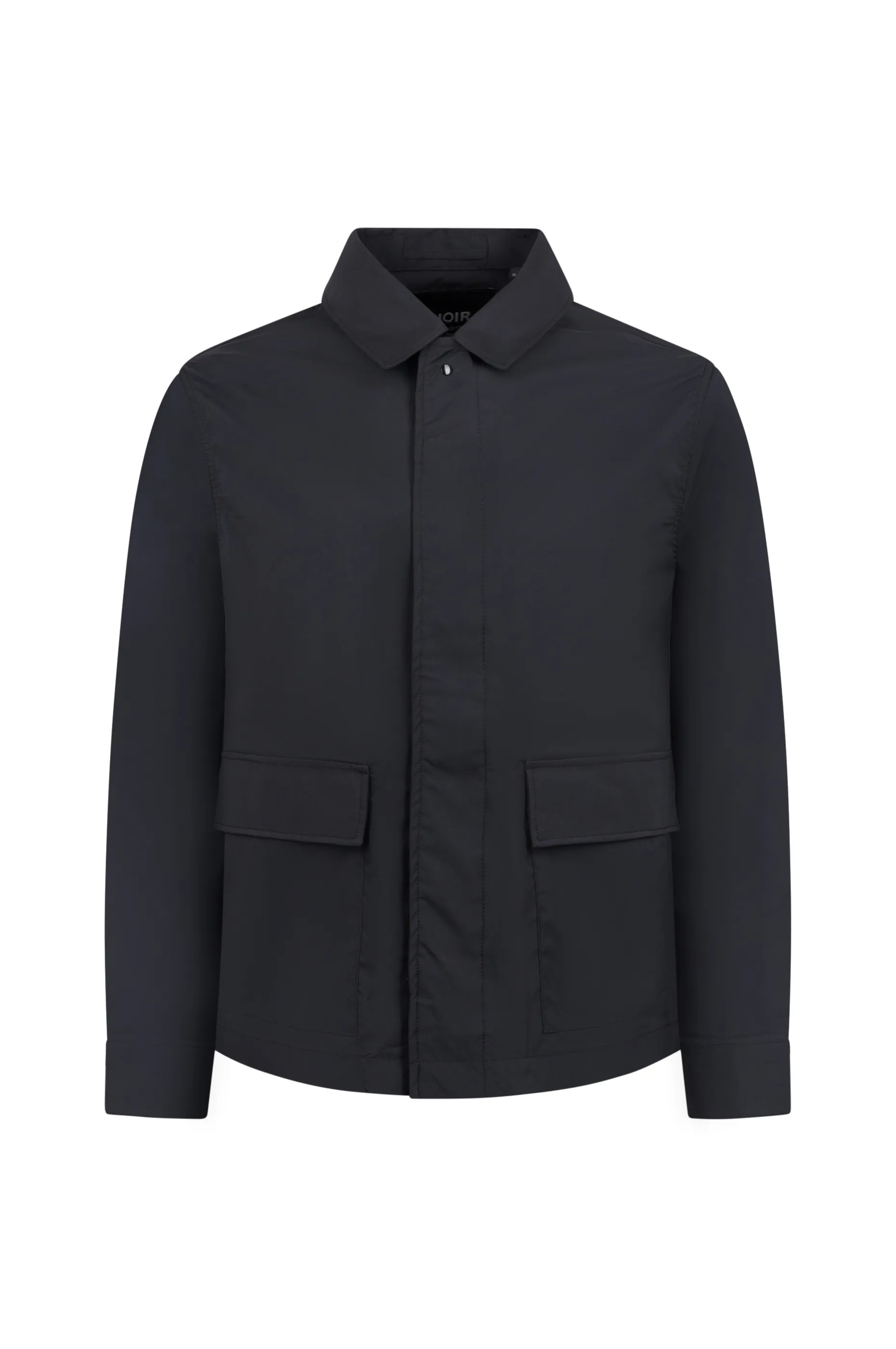 MASSIMO, 1/1-Arm Herren Overshirt, geweb - black