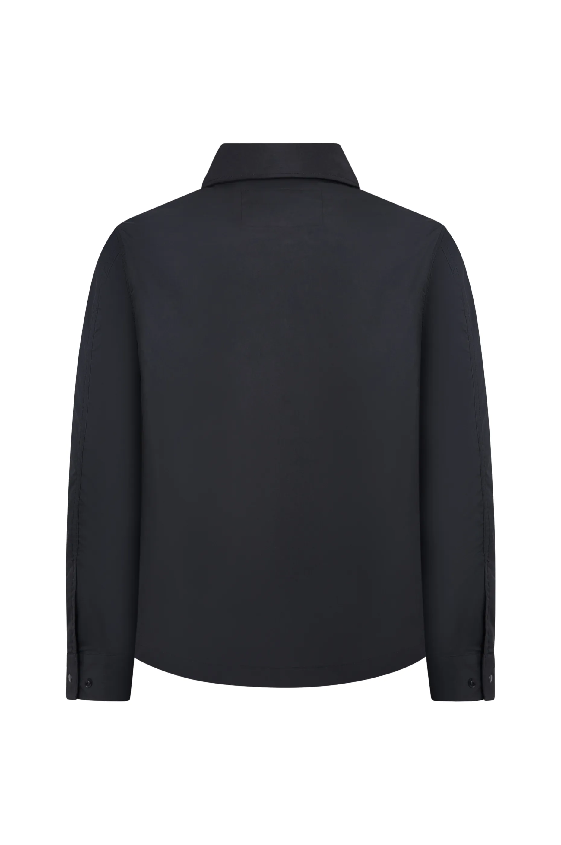 MASSIMO, 1/1-Arm Herren Overshirt, geweb - black
