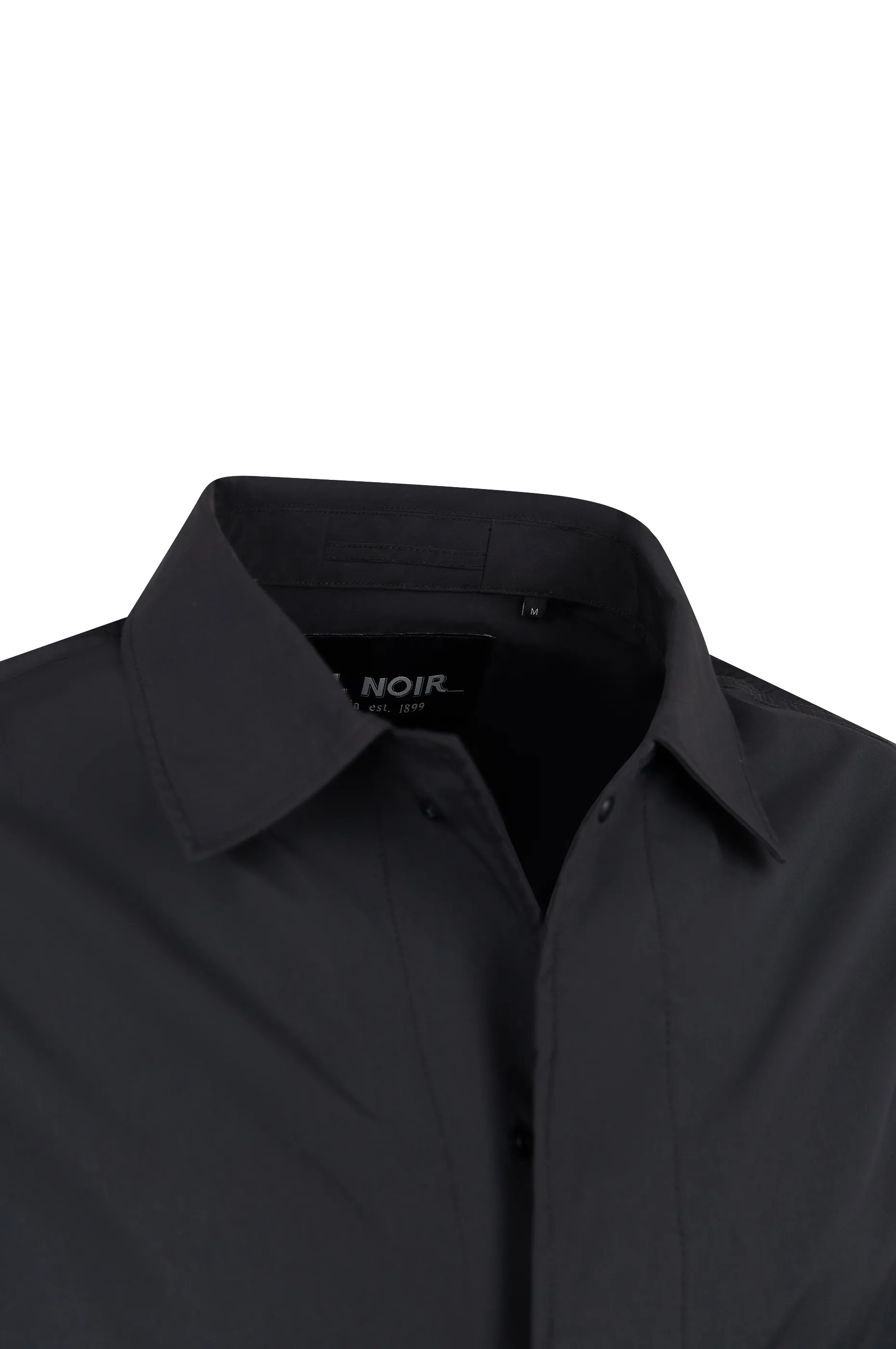 MASSIMO, 1/1-Arm Herren Overshirt, geweb - black