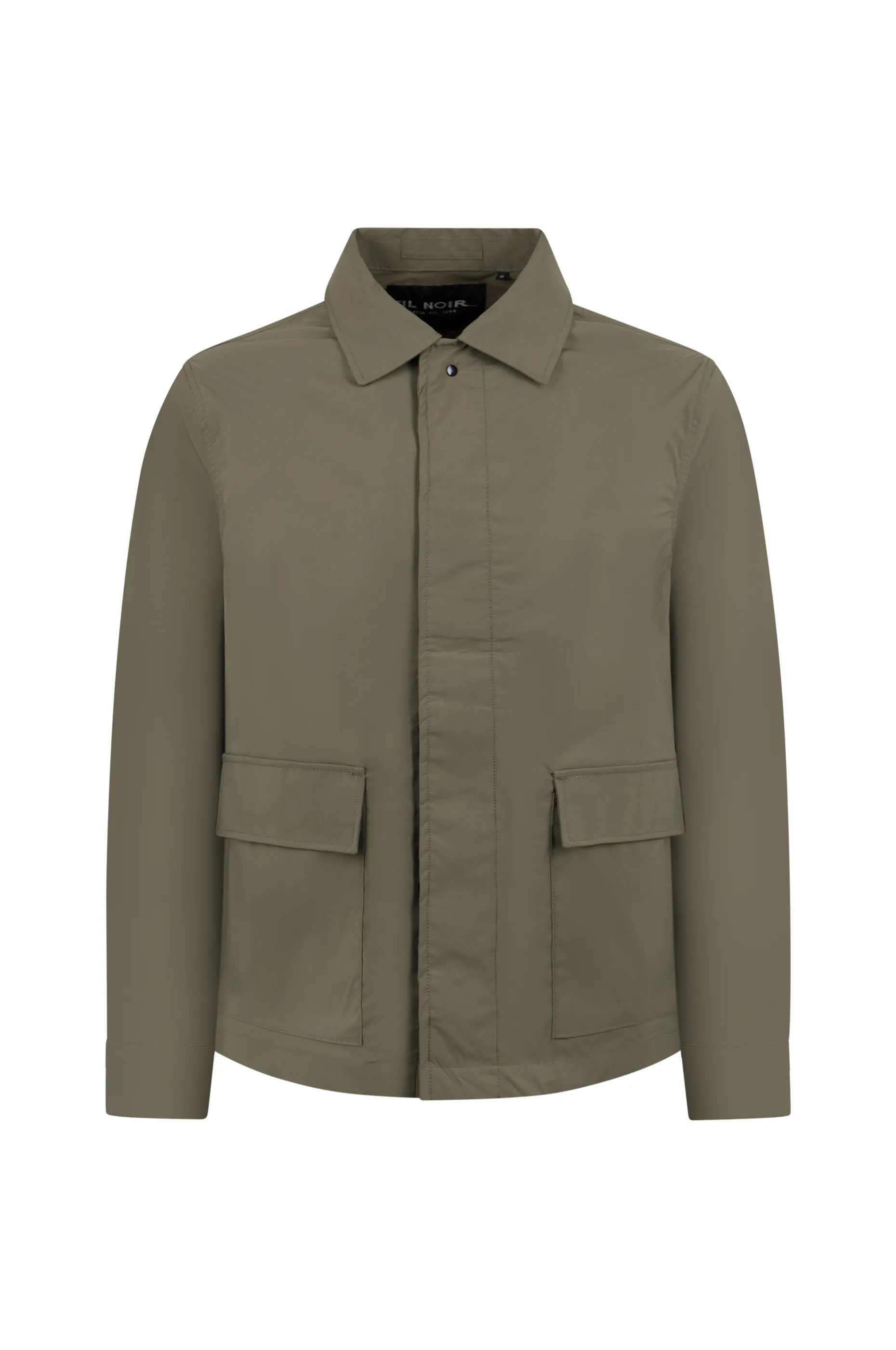 MASSIMO, 1/1-Arm Herren Overshirt, gewebt - khaki