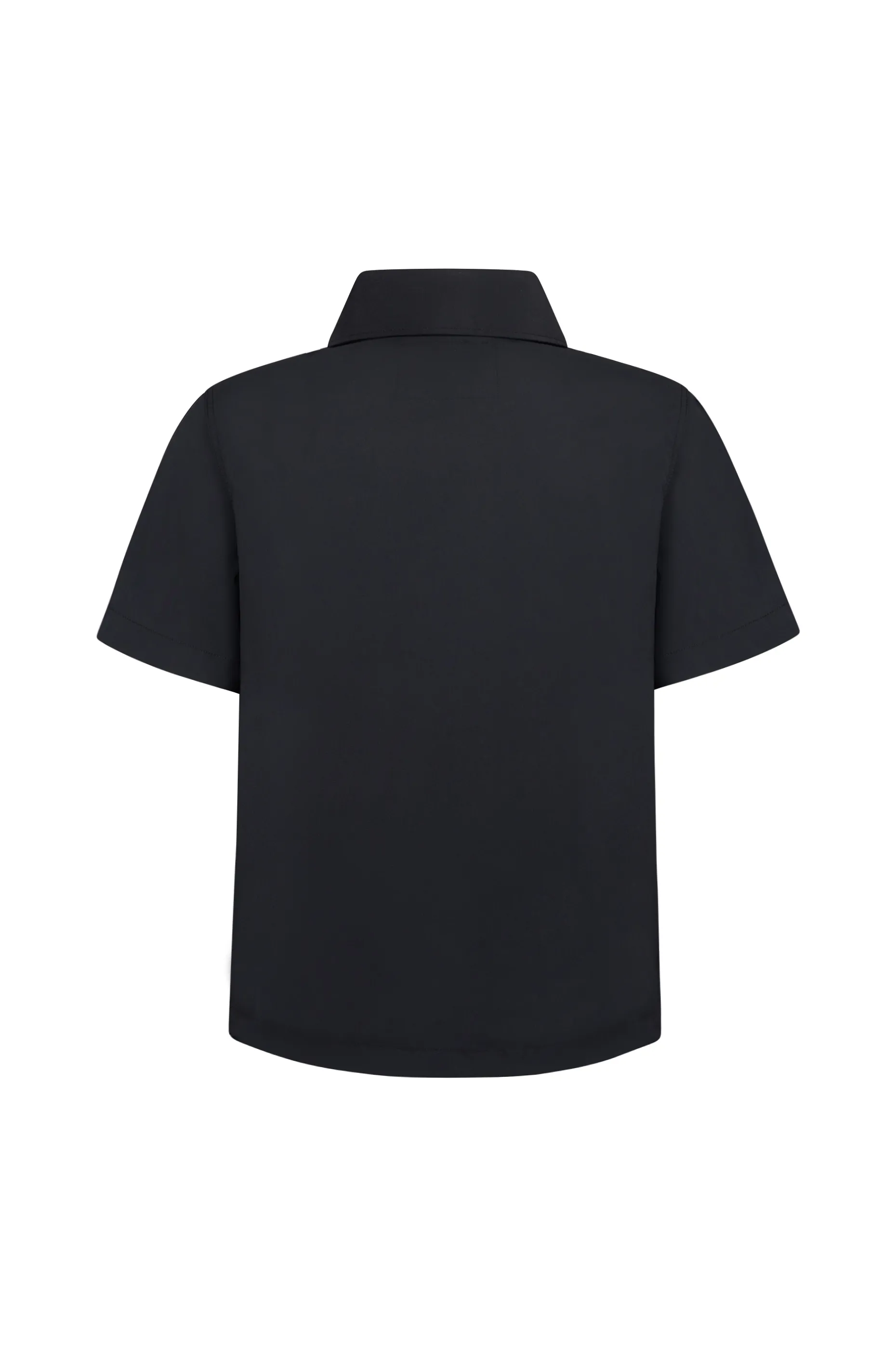 MASSIMO, 1/1-Arm Herren Overshirt, gewebt - black