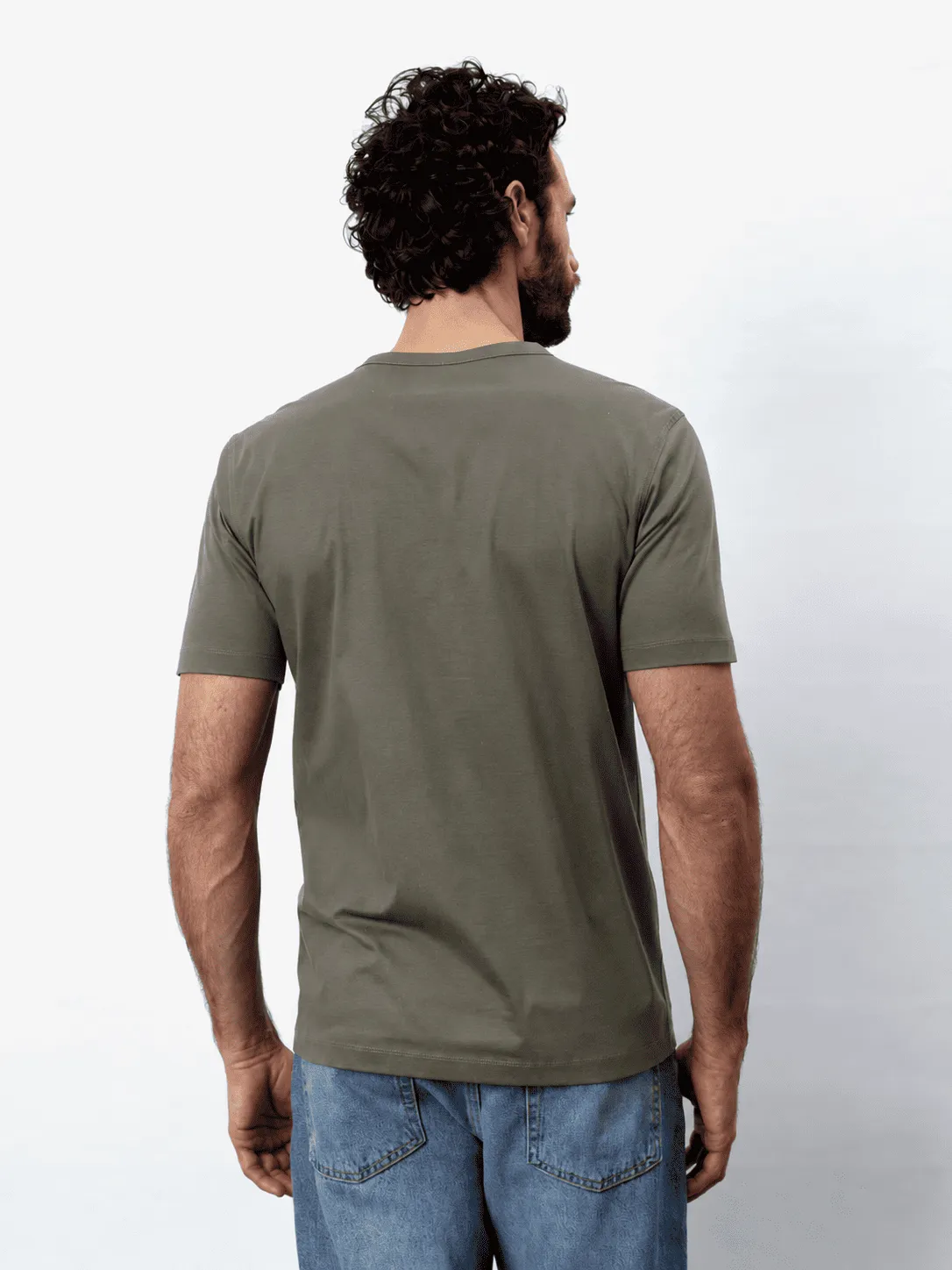RENÉ - NOS, Kurzarm Herren T-Shirt, Rundhals, gestrickt