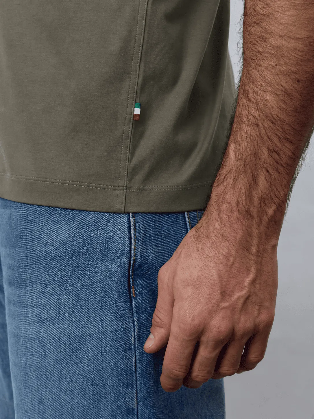 RENÉ - NOS, Kurzarm Herren T-Shirt, Rundhals, gestrickt