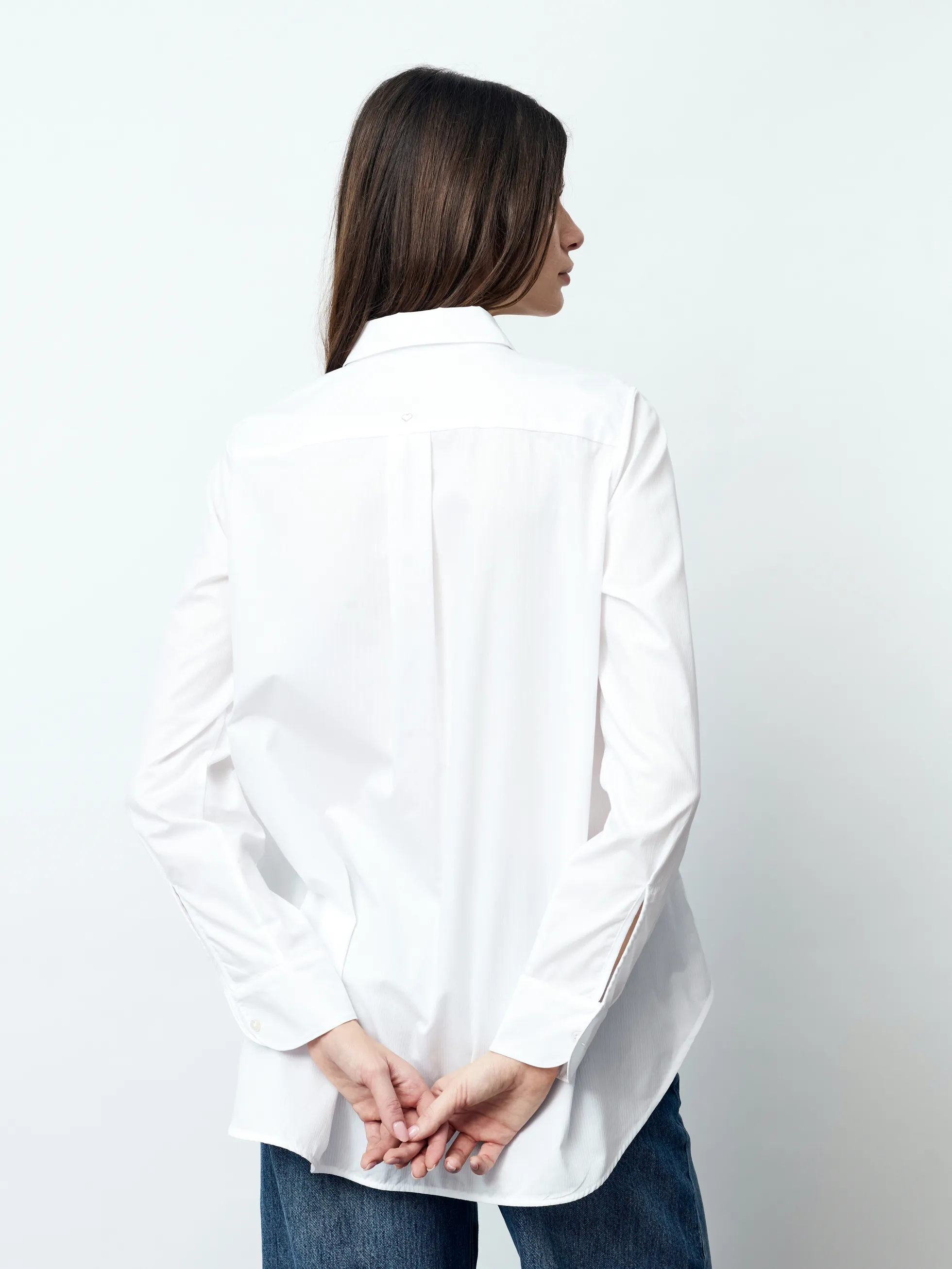 MALEA - Langarm Damenbluse, gewebt