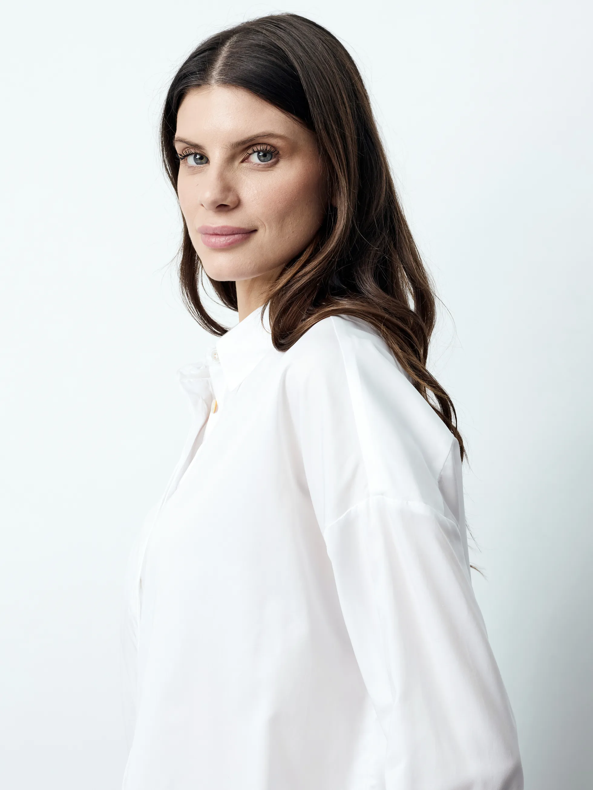 VANESSA - Langarm Damenbluse, gewebt