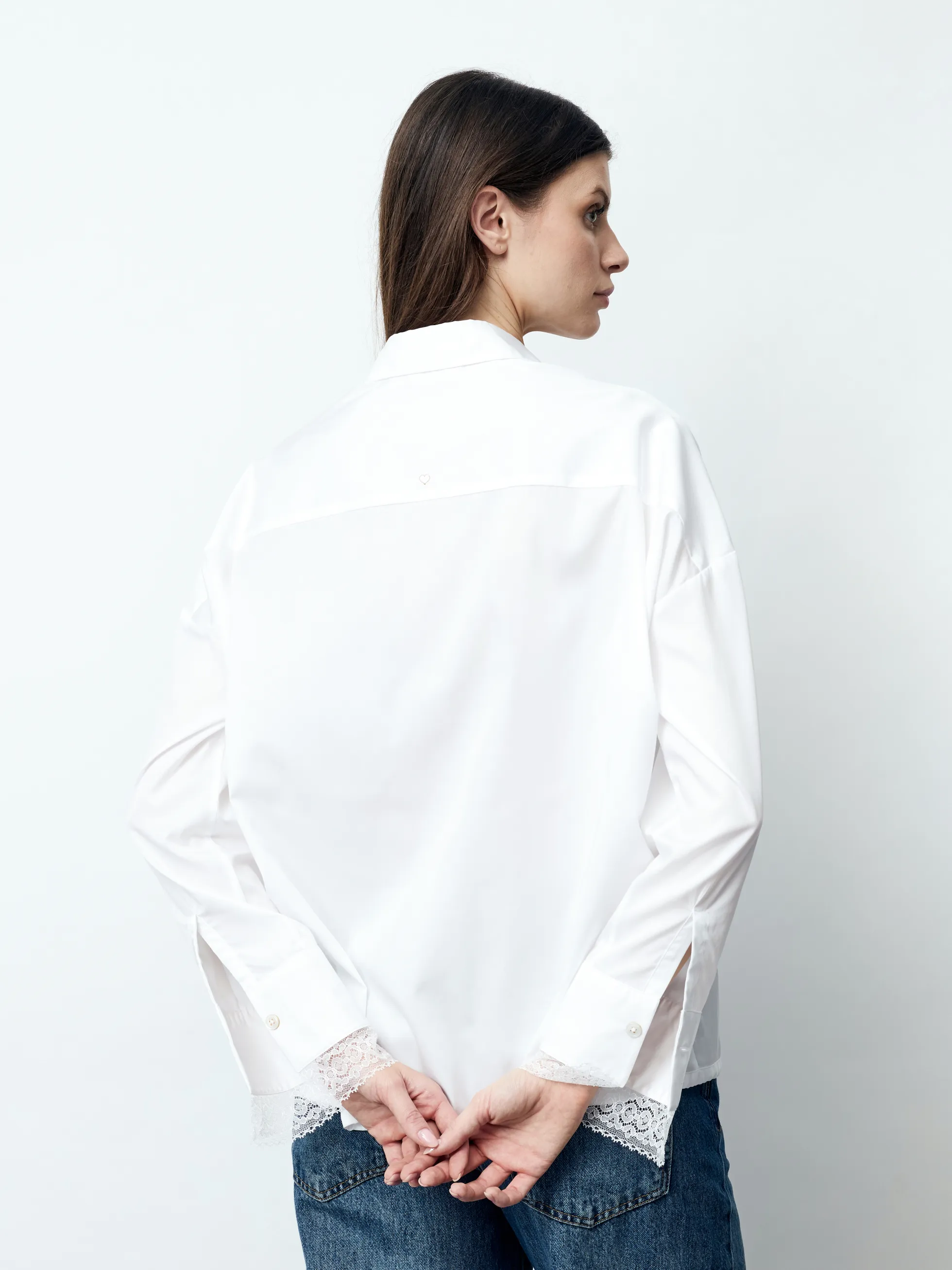 VANESSA - Langarm Damenbluse, gewebt