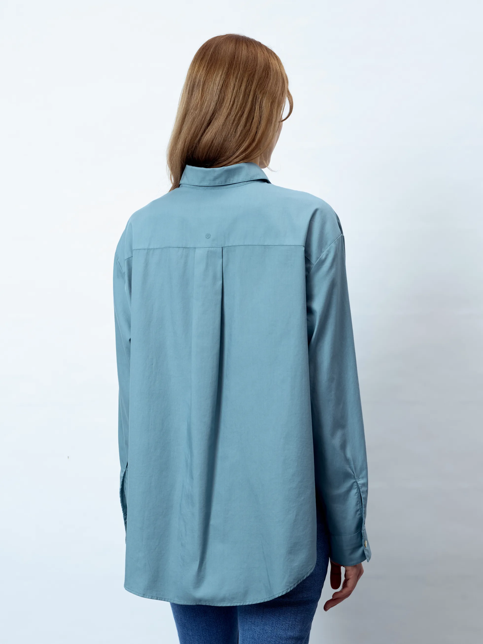 JANINE - Langarm Damenbluse, gewebt