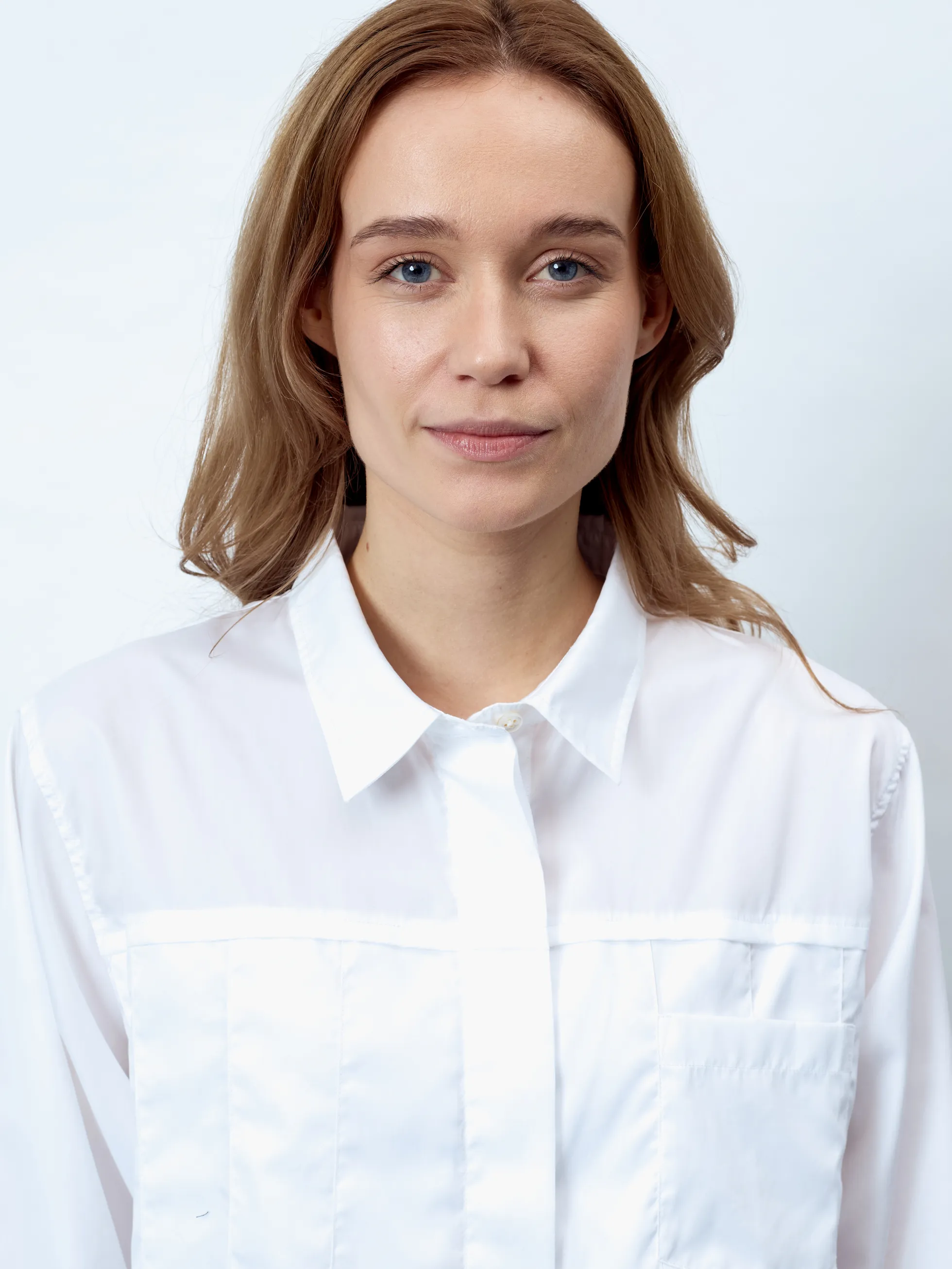 ANNETTE - Langarm Damenbluse, gewebt
