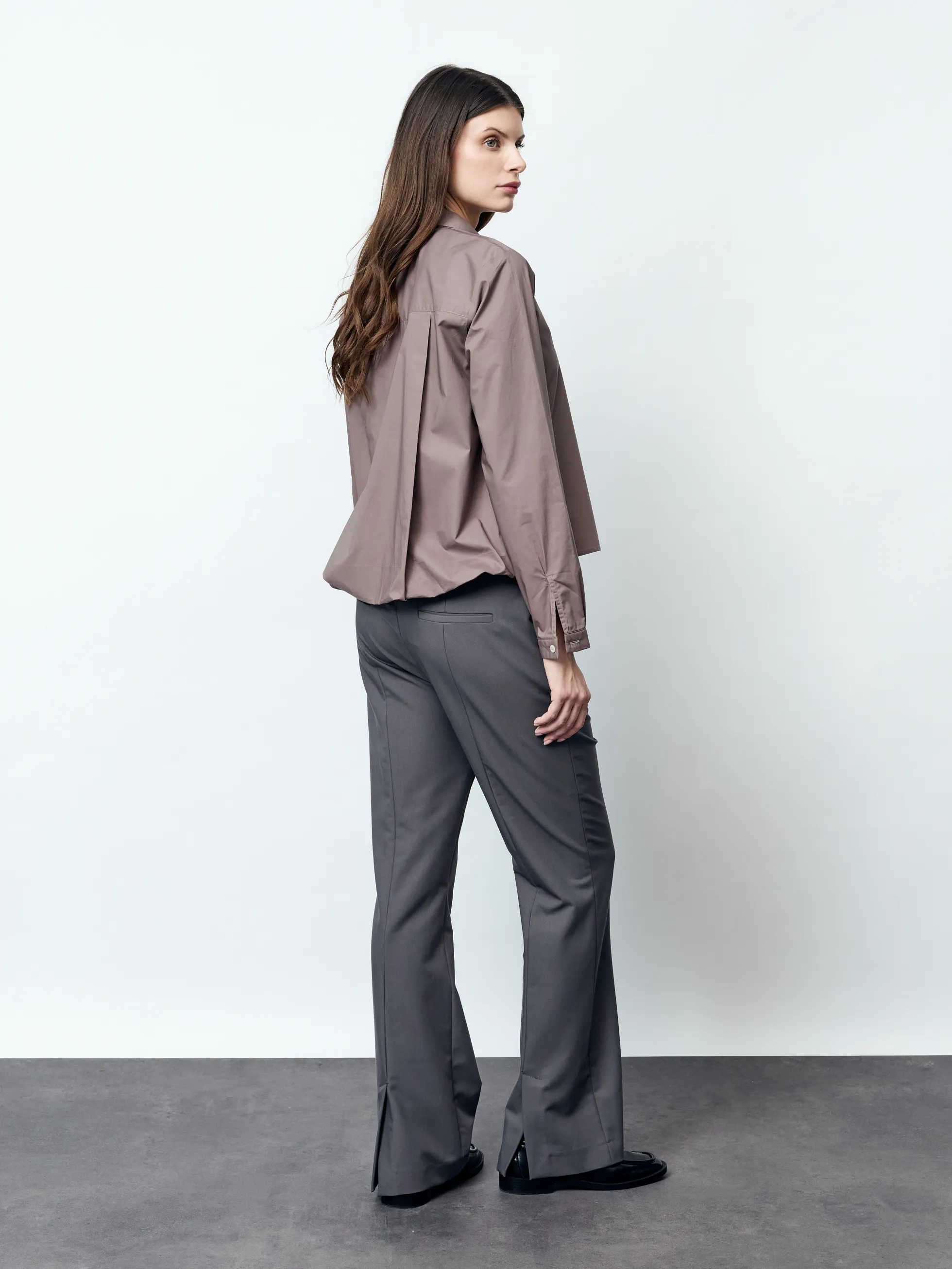 MALIN - Langarm Damenbluse,gewebt
