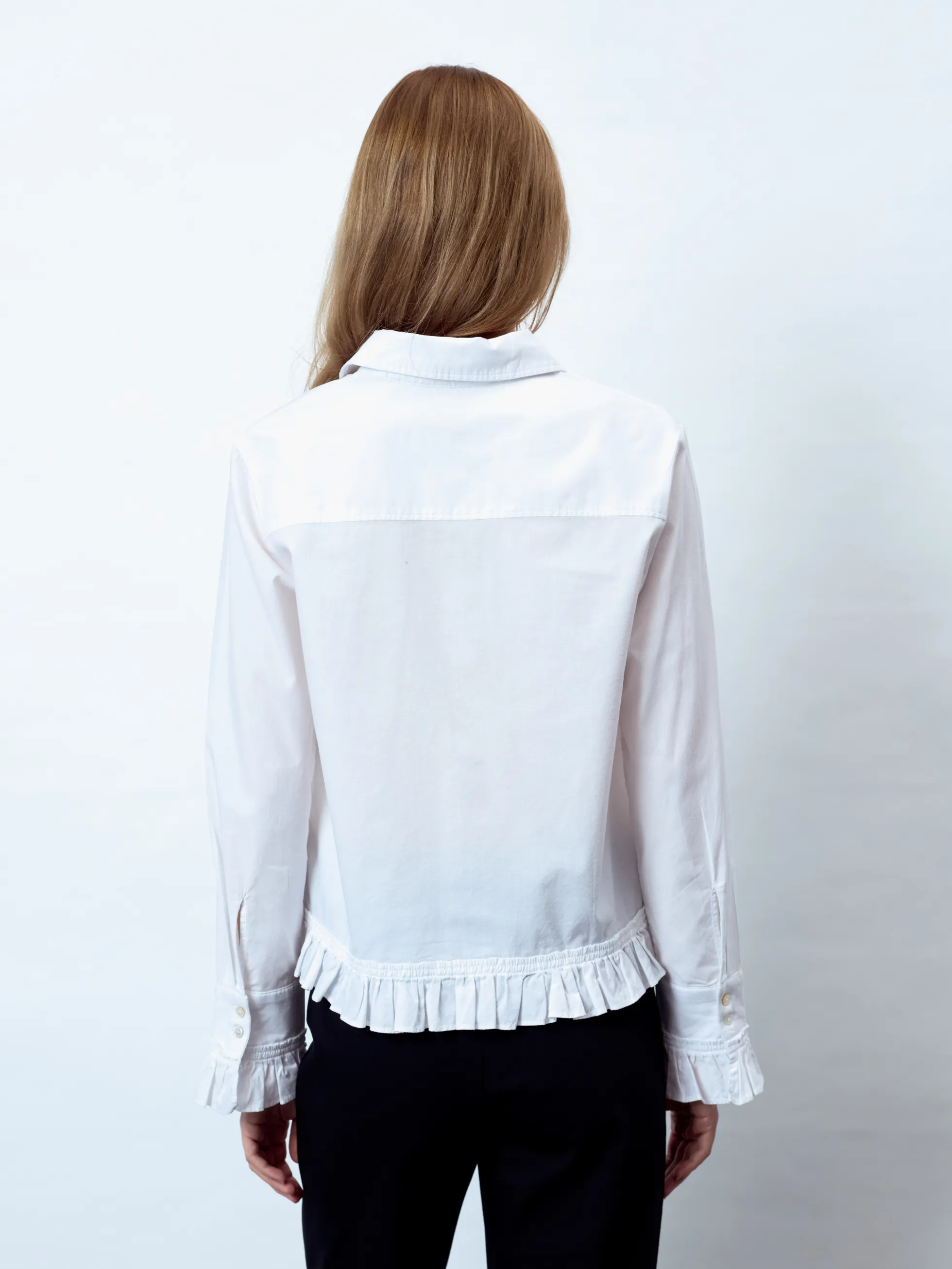 MARLENE - Langarm Damenbluse,gewebt