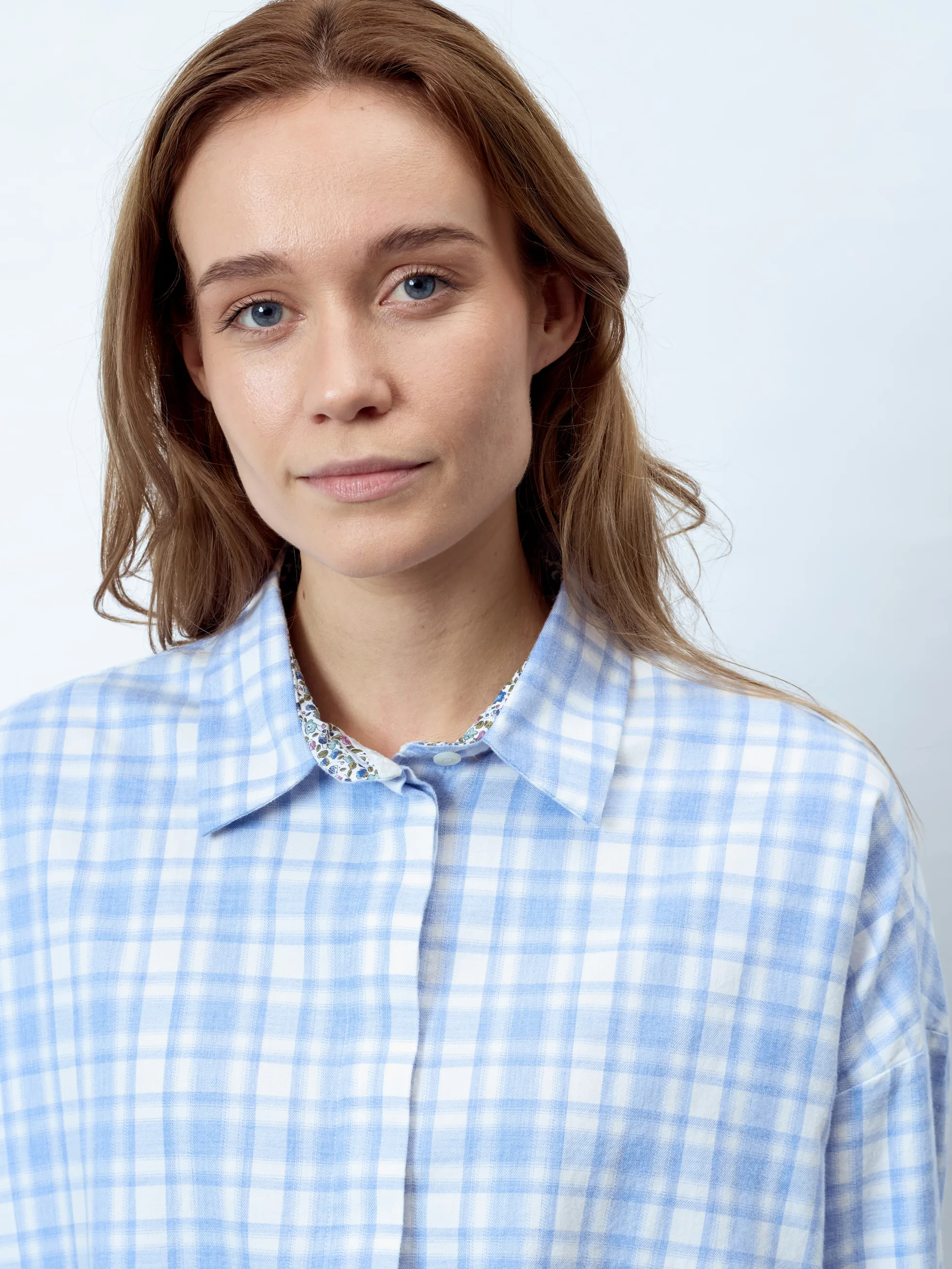 LUANA - Langarm Damenbluse, gewebt