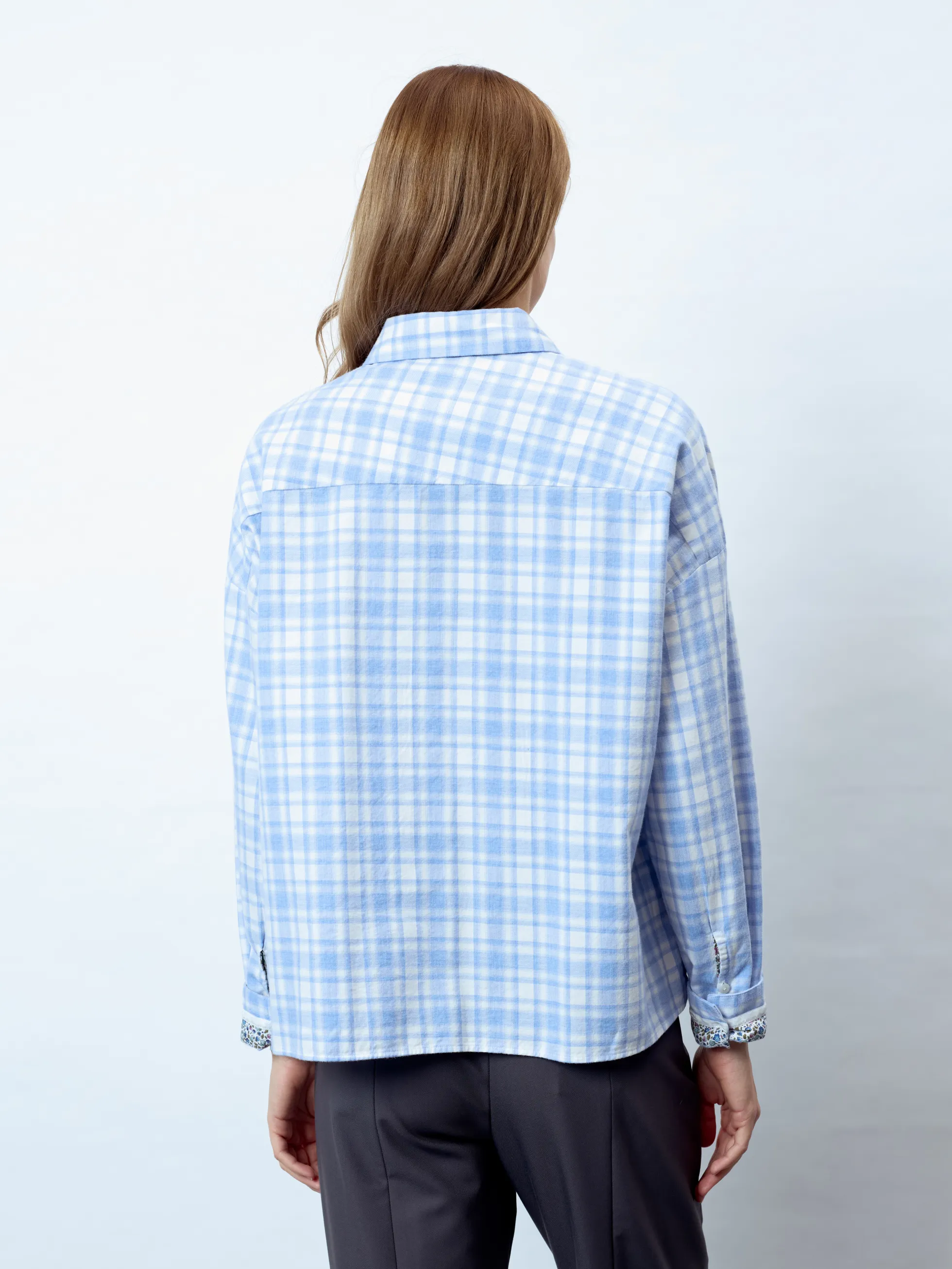 LUANA - Langarm Damenbluse, gewebt