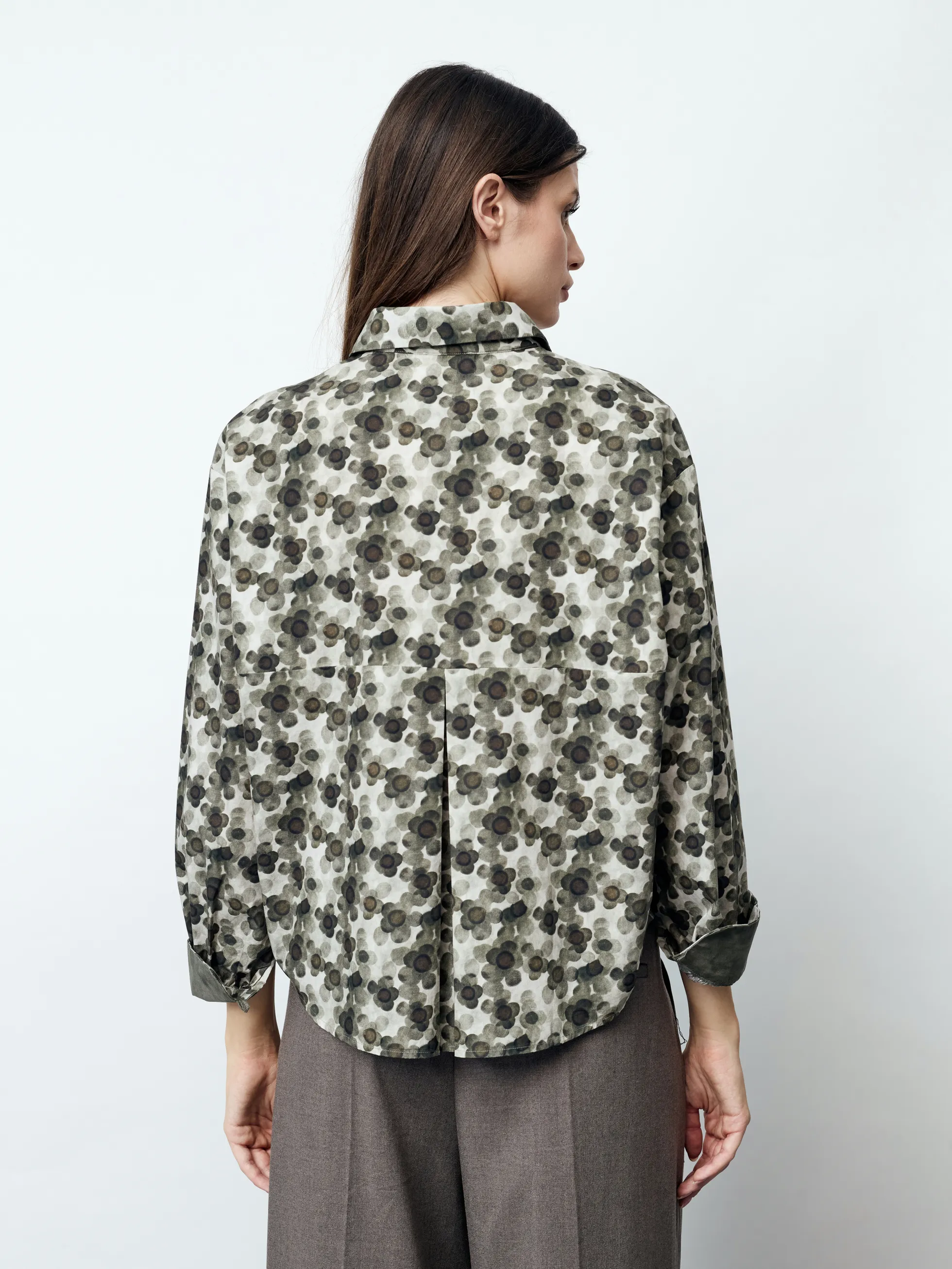 ANTONELLA - Langarm Damenbluse, gewebt