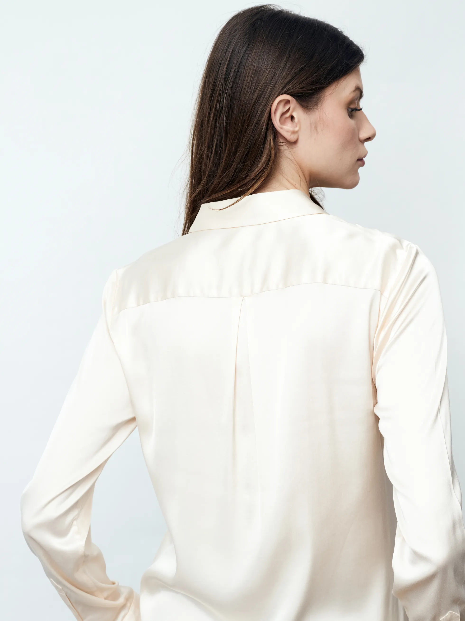 ADRIANA - Langarm Damenbluse, gewebt