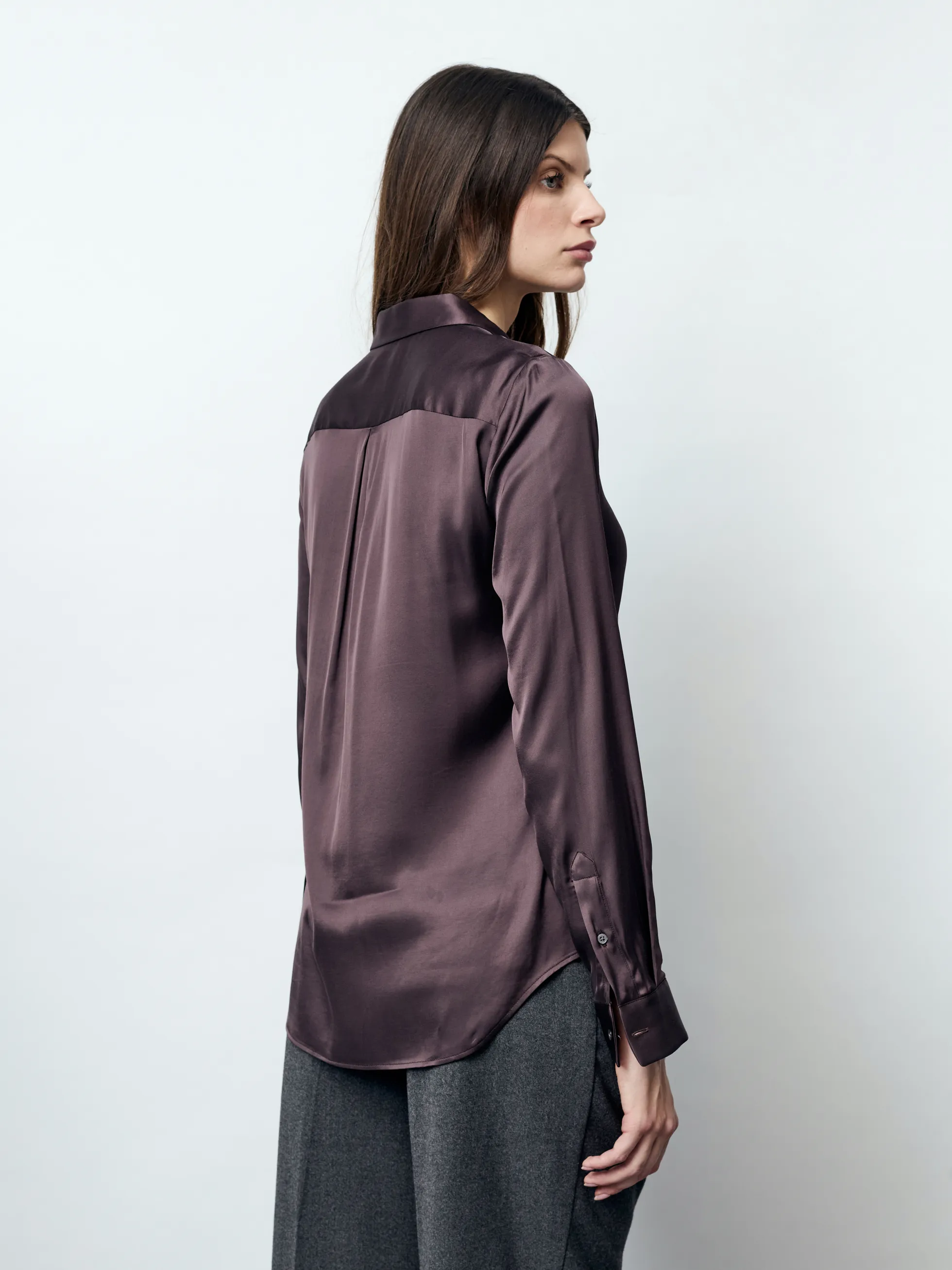ADRIANA - Langarm Damenbluse, gewebt