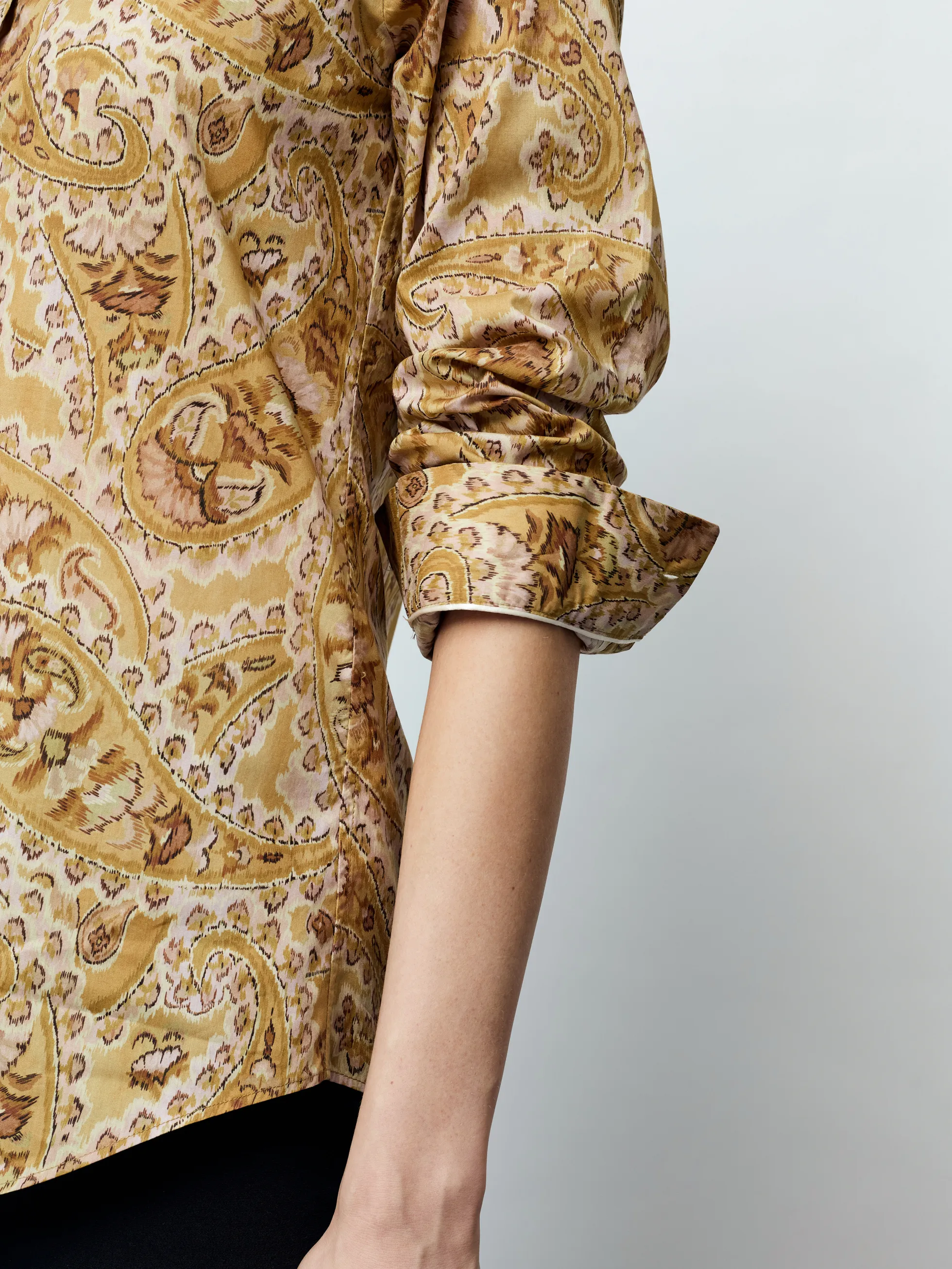 ADRIANA - Langarm Damenbluse, gewebt