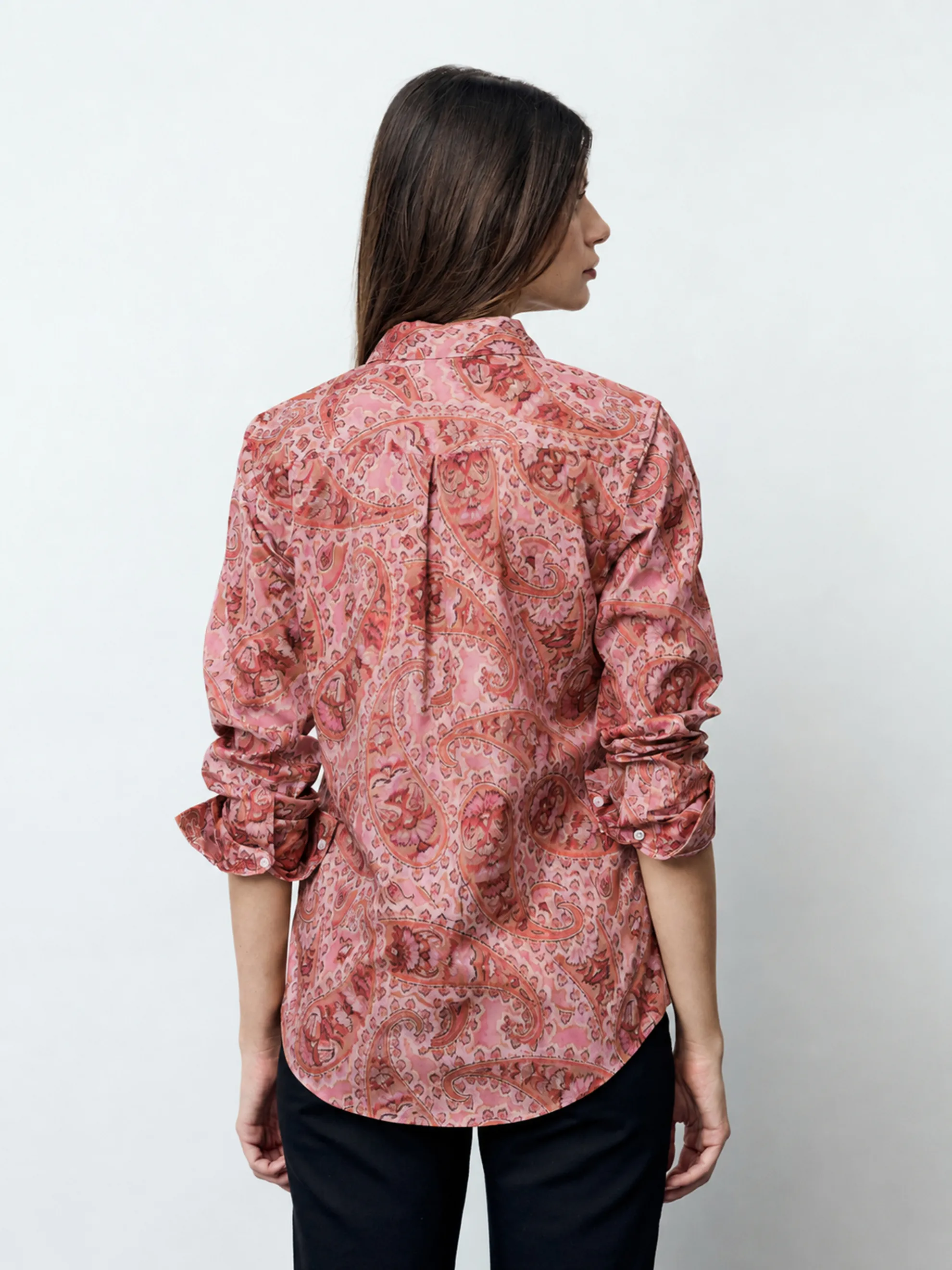 ADRIANA - Langarm Damenbluse, gewebt