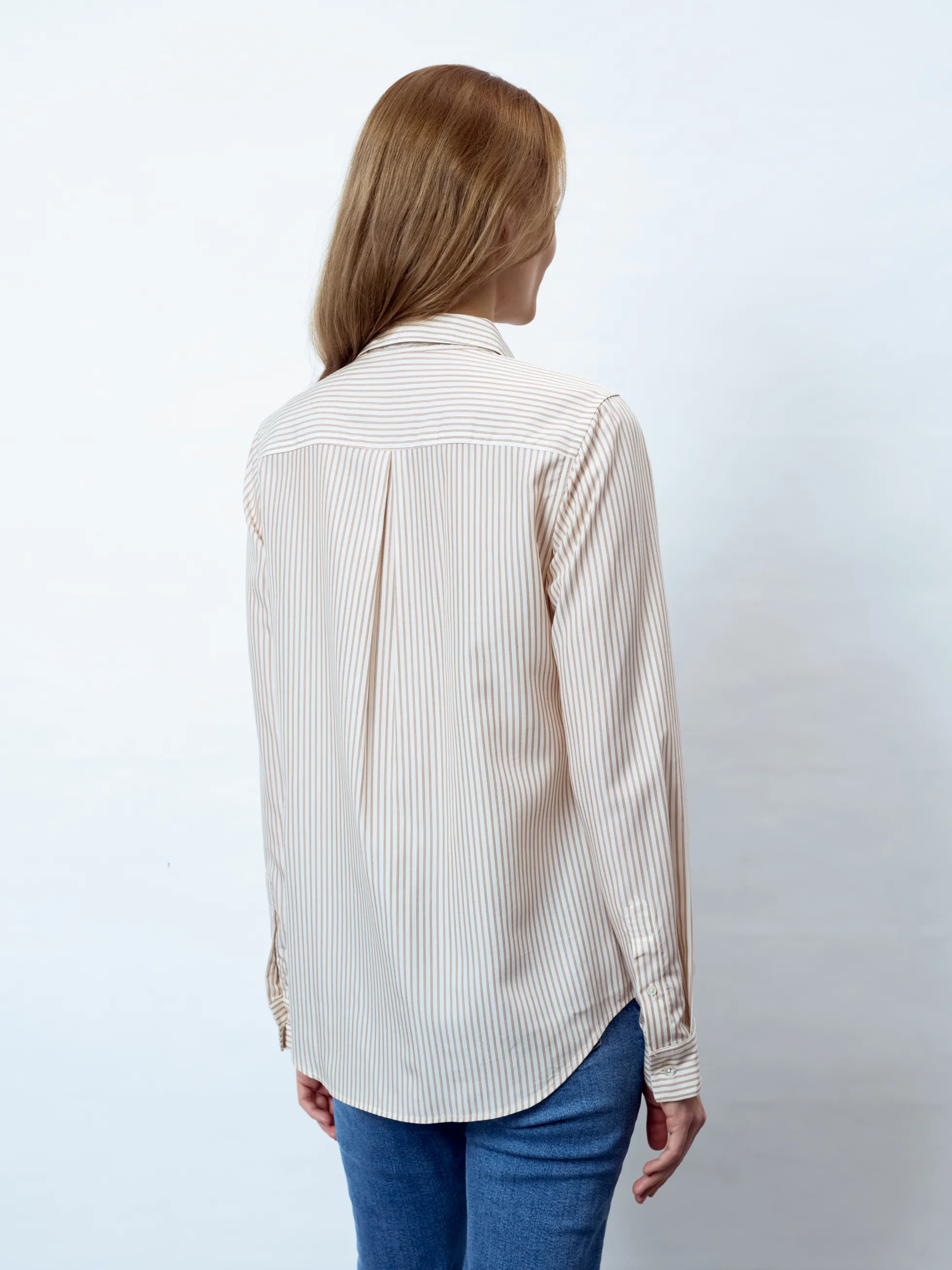 ADRIANA - Langarm Damenbluse,gewebt