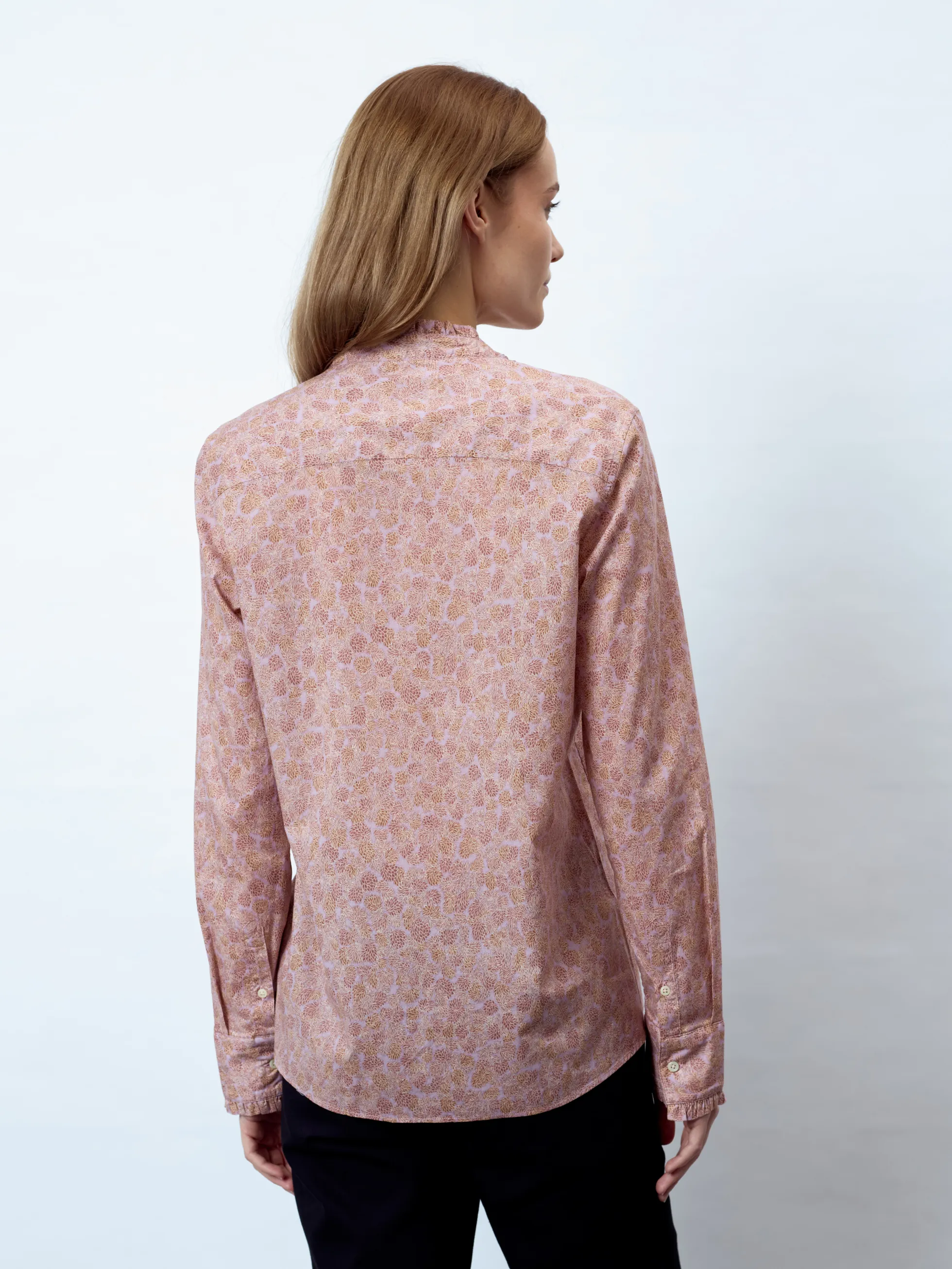 THERESA - Langarm Damenbluse, gewebt