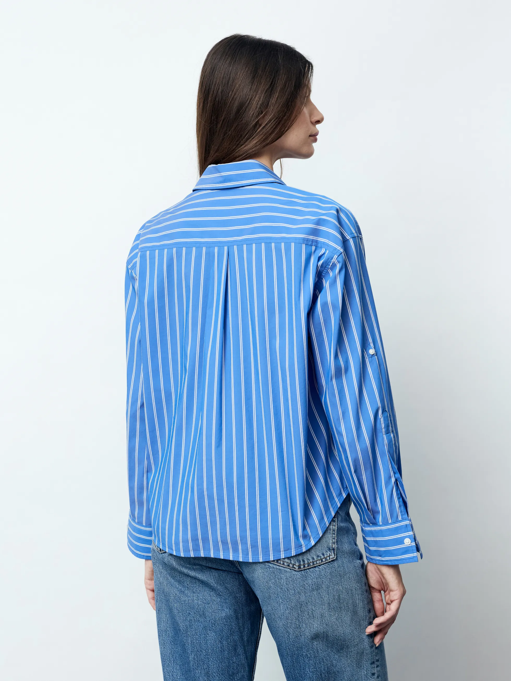 MILA - Langarm Damenbluse, gewebt
