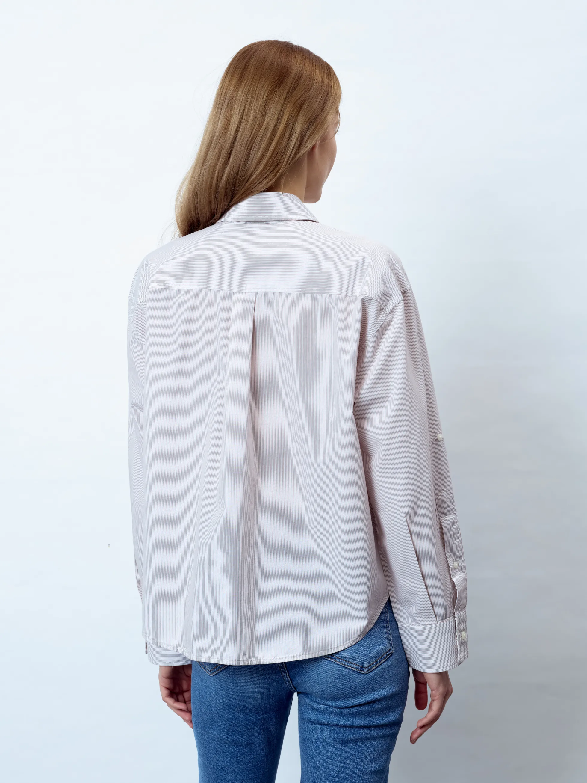 MILA - Langarm Damenbluse, gewebt