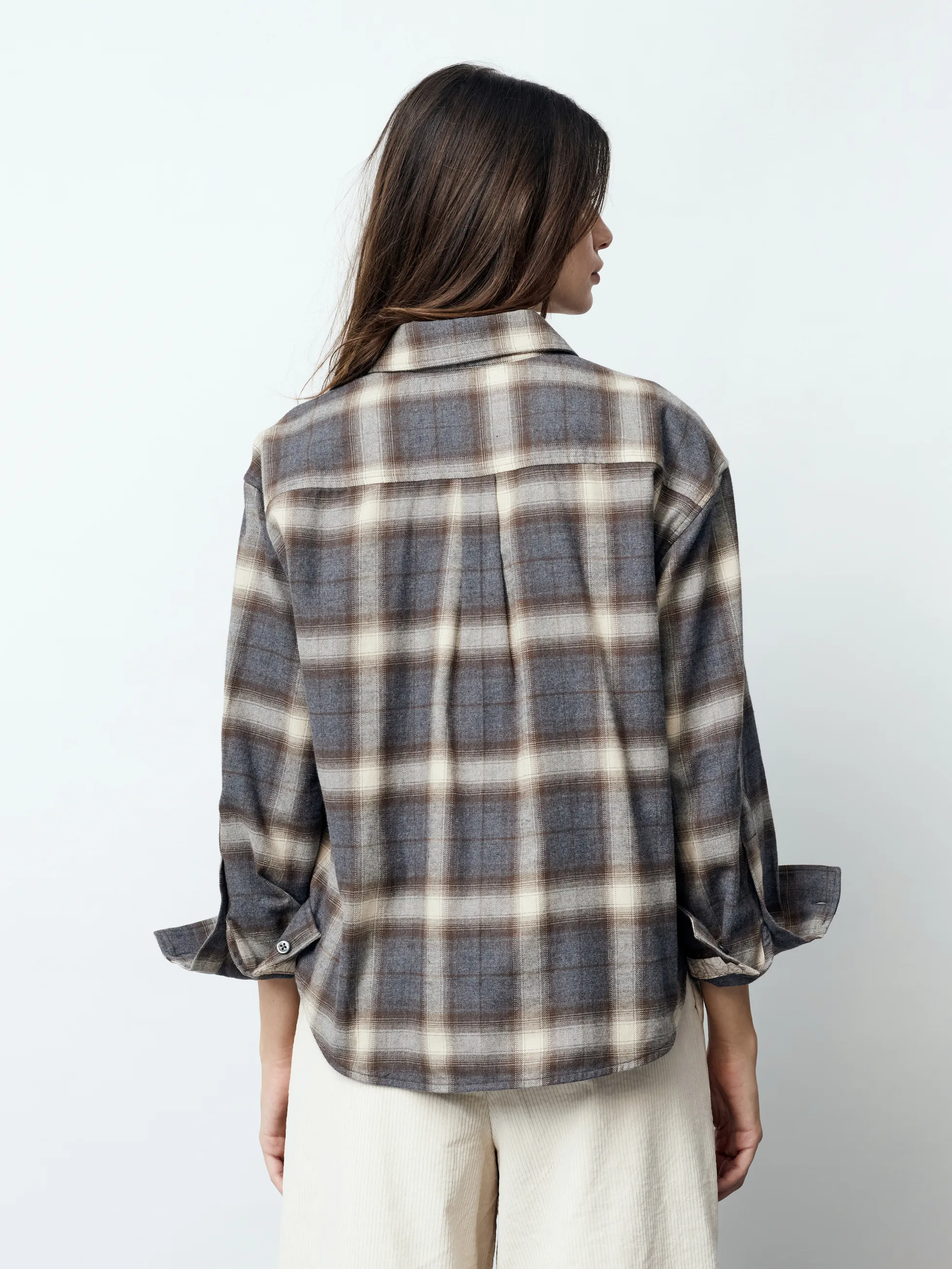 MILA - Langarm Damenbluse,gewebt