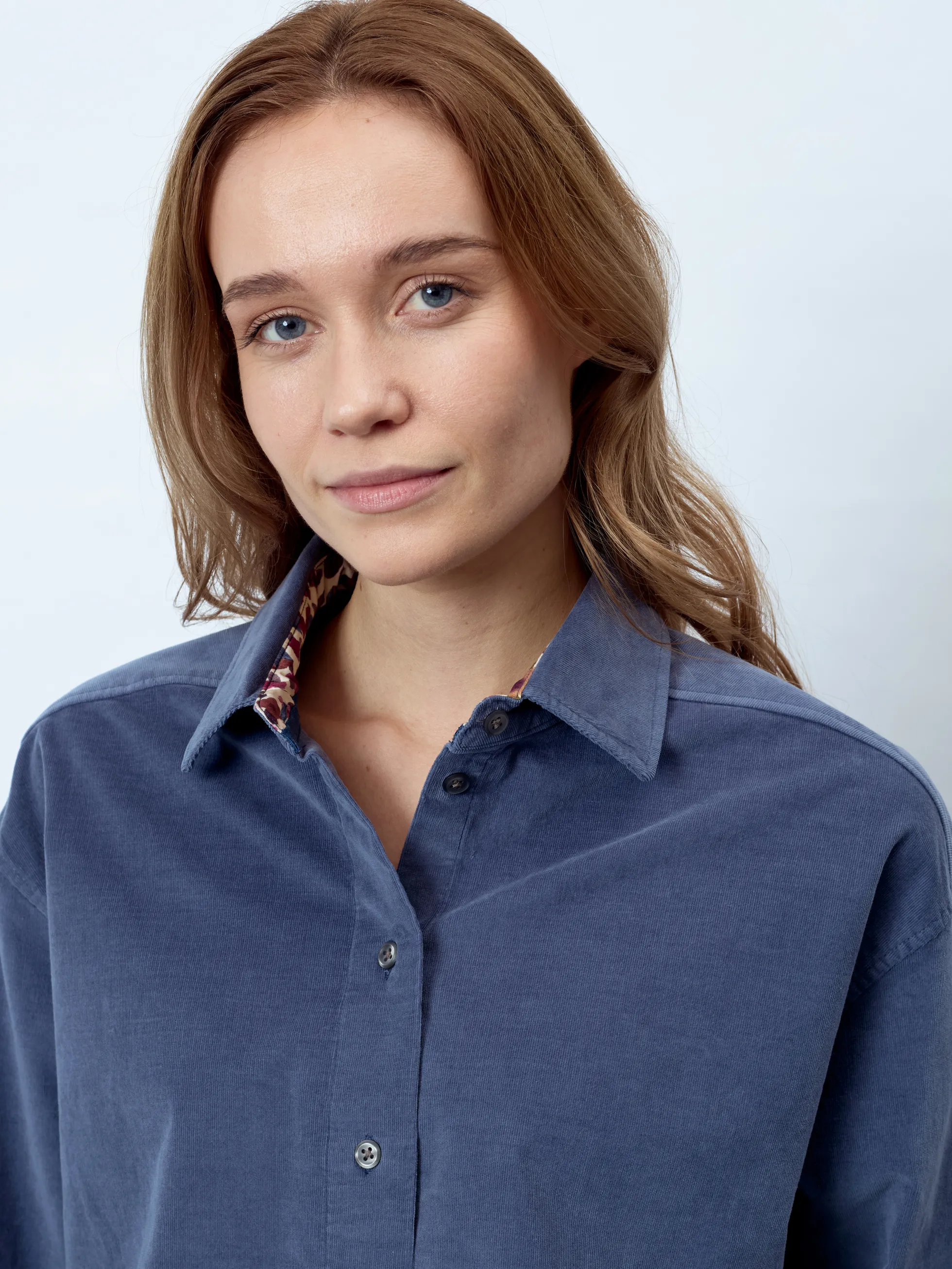 MILA - Langarm Damenbluse,gewebt