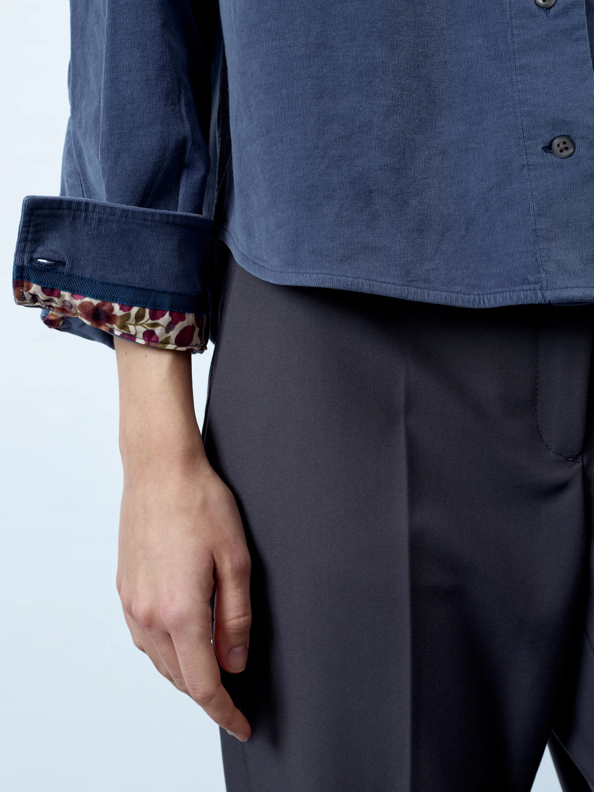 MILA - Langarm Damenbluse,gewebt