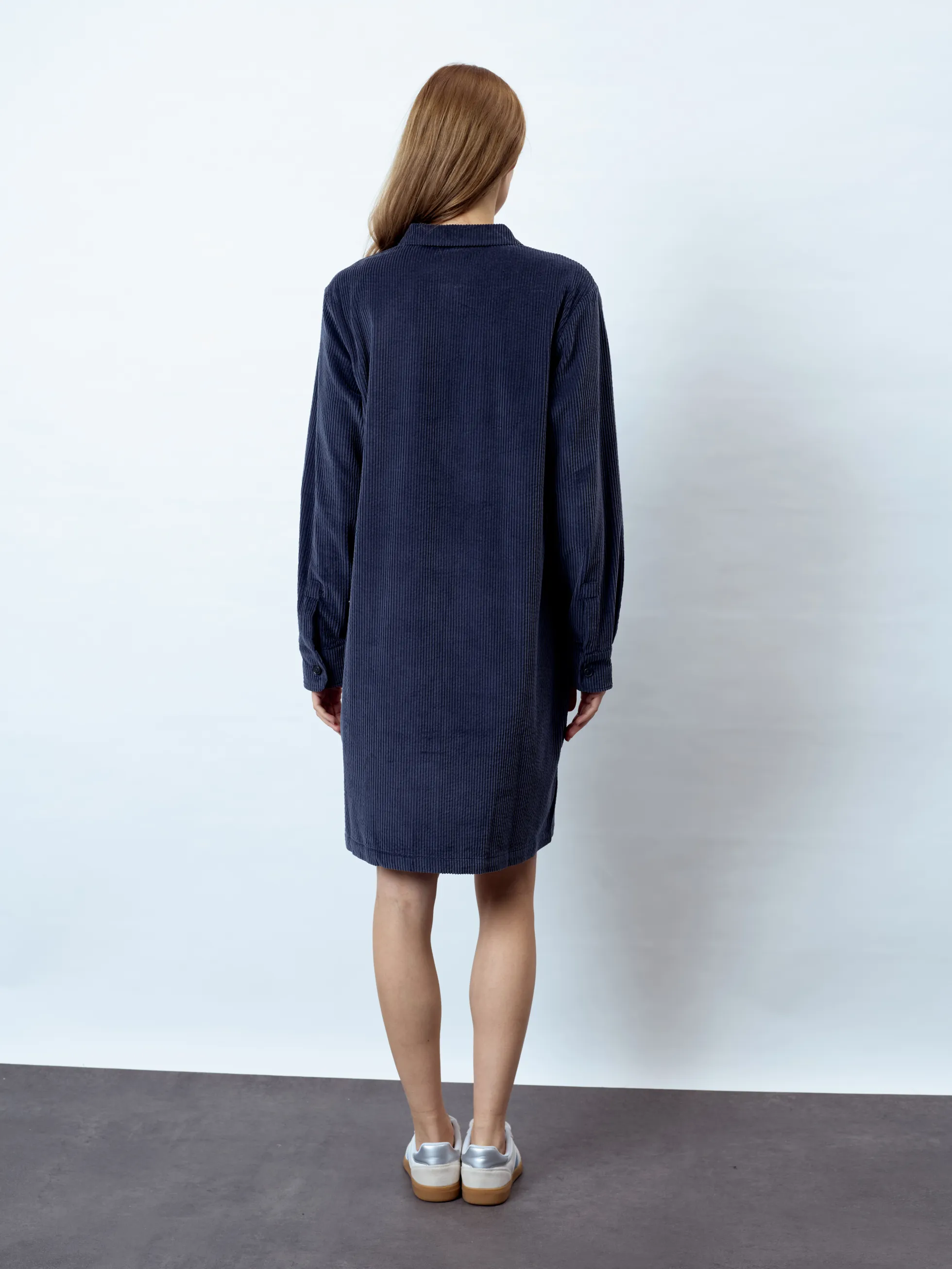 CLARISSA - Langarm Damenkleid, gewebt