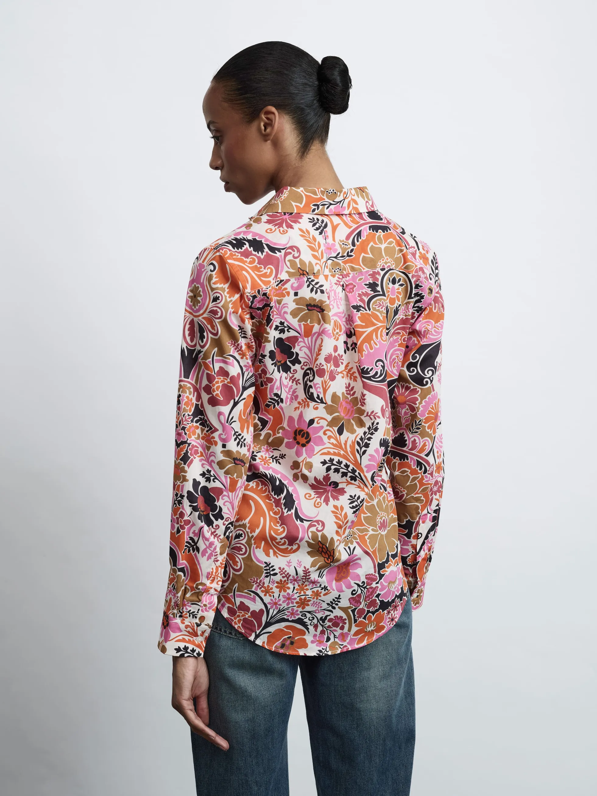 ADRIANA 1/1-Arm Damenbluse, gewebt