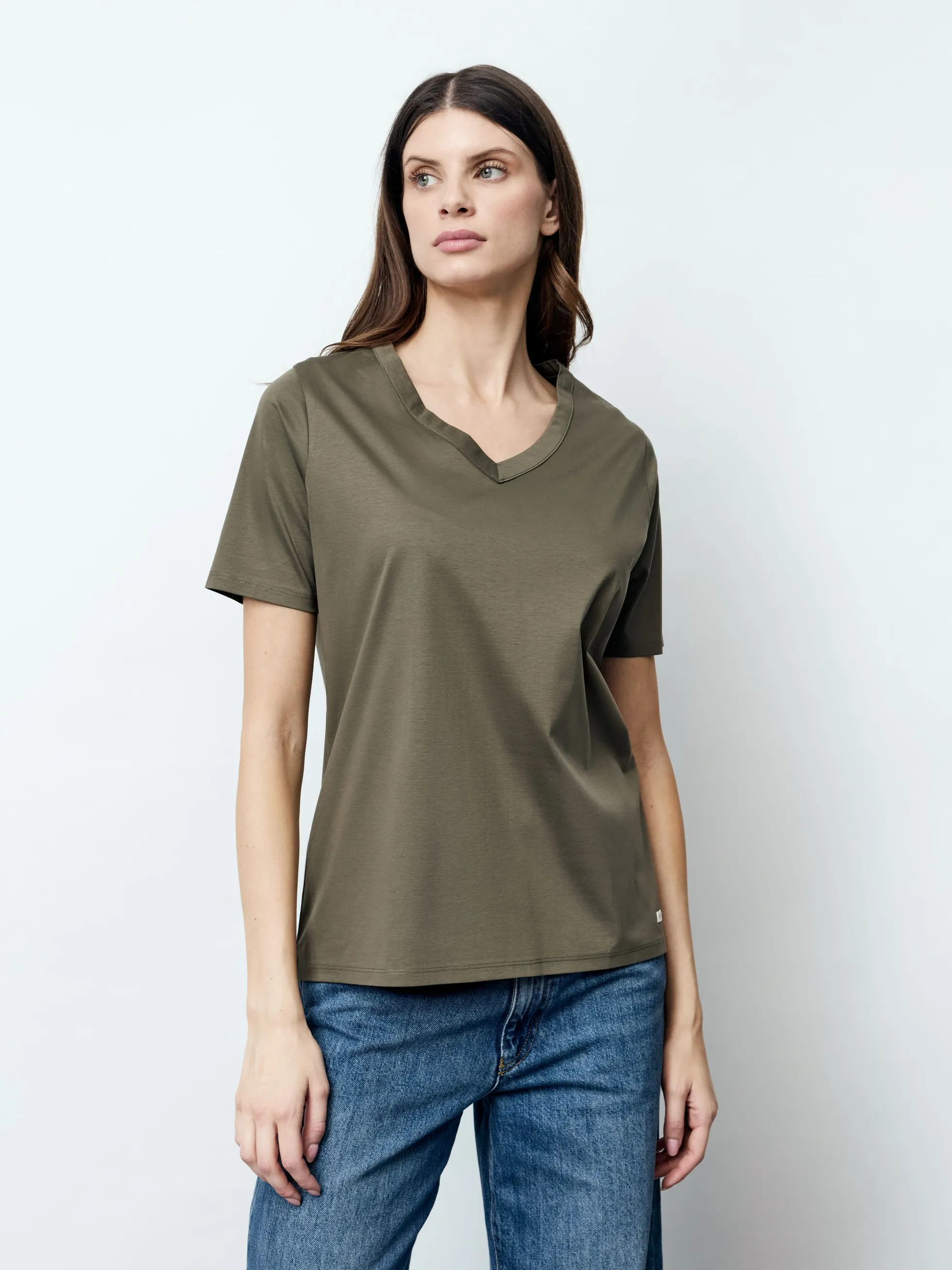 FIORE - Kurzarm Damen Shirt, gestrickt