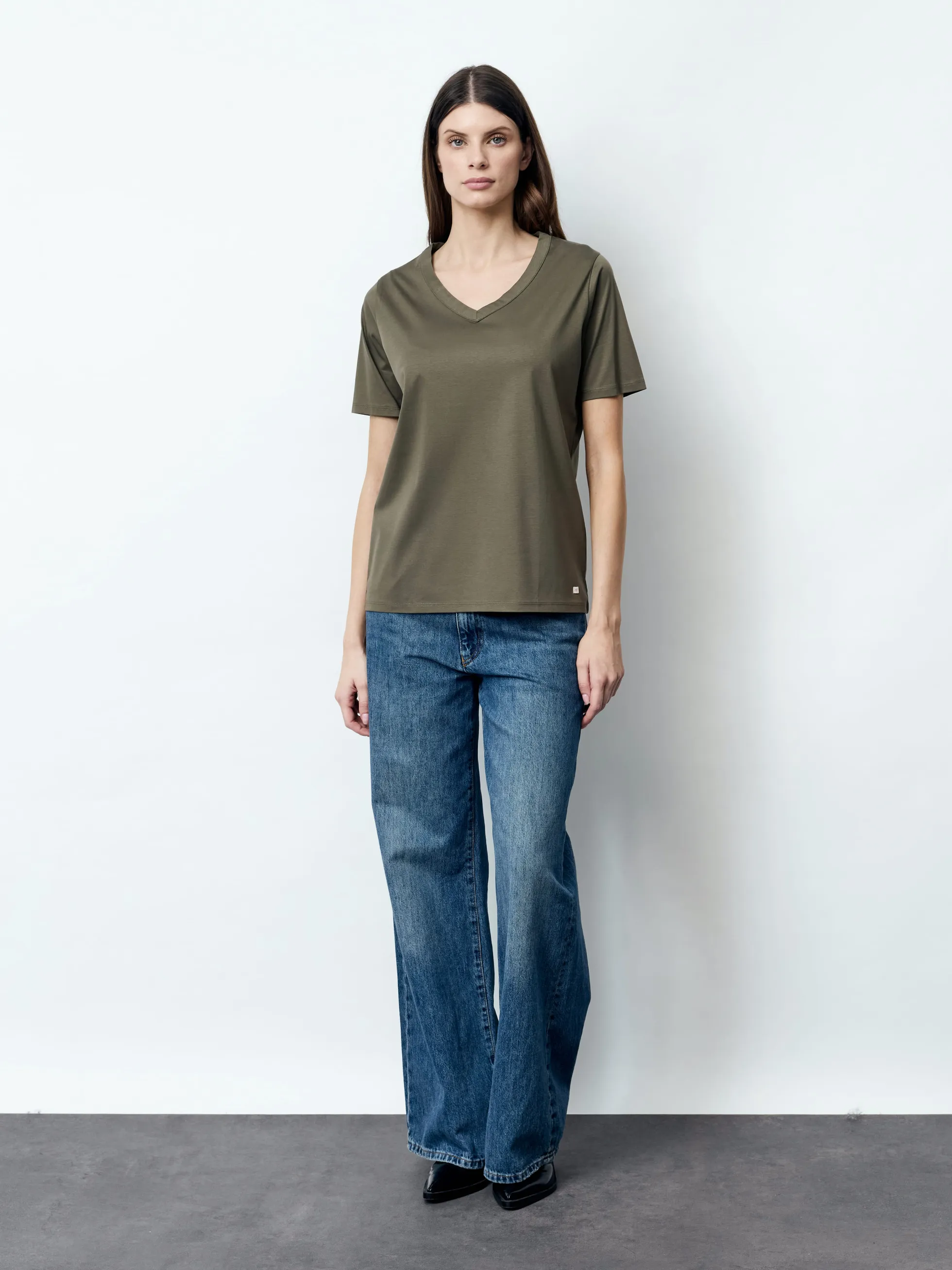 FIORE - Kurzarm Damen Shirt, gestrickt