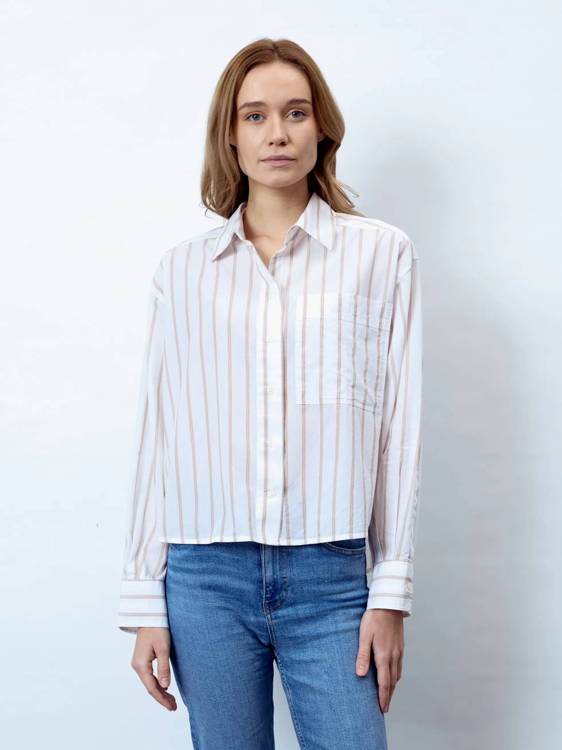 MILA - Kurzarm Damen Shirt, gestrickt