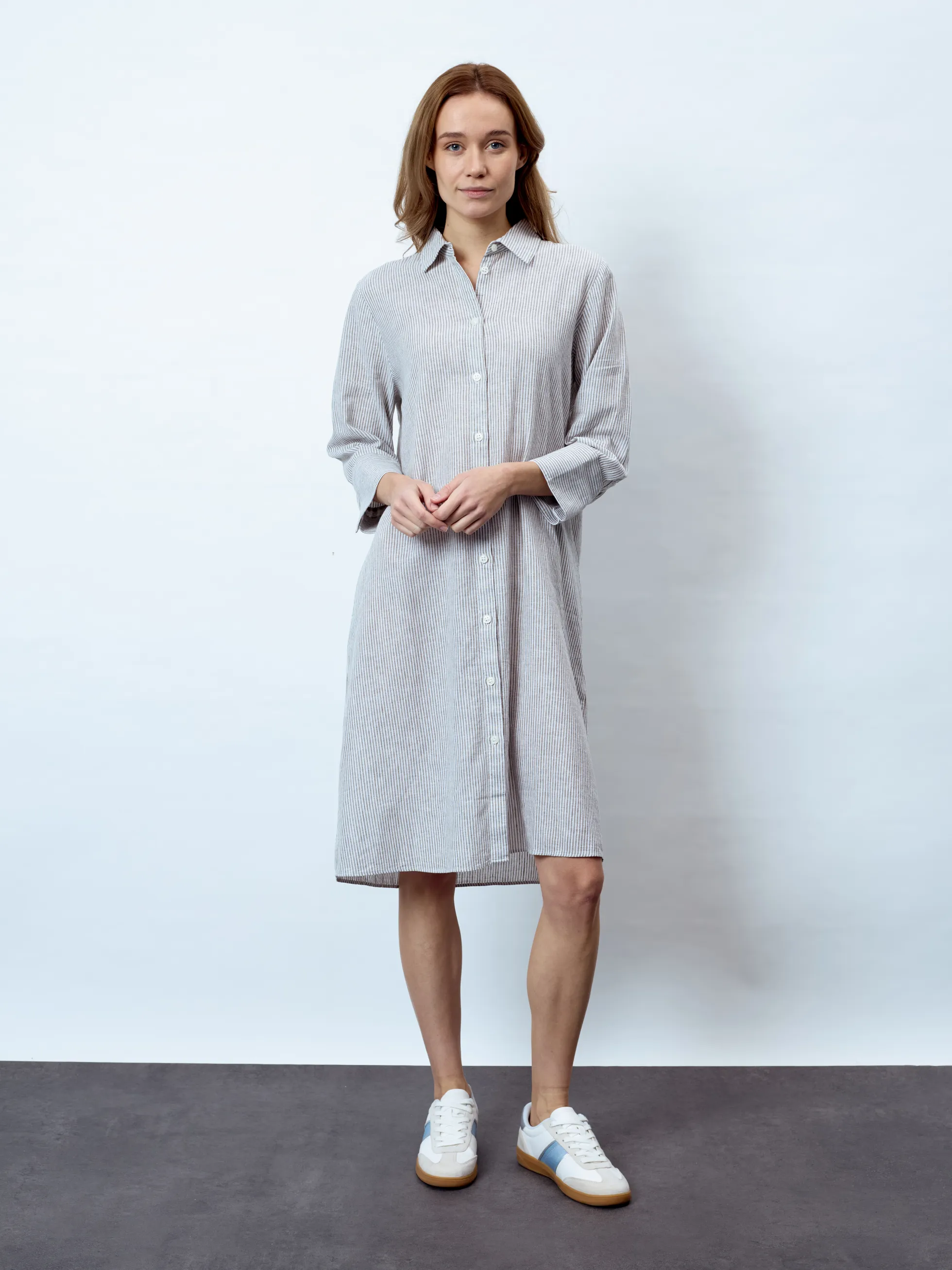 AURELIA - 3/4-Arm Damenkleid, gewebt