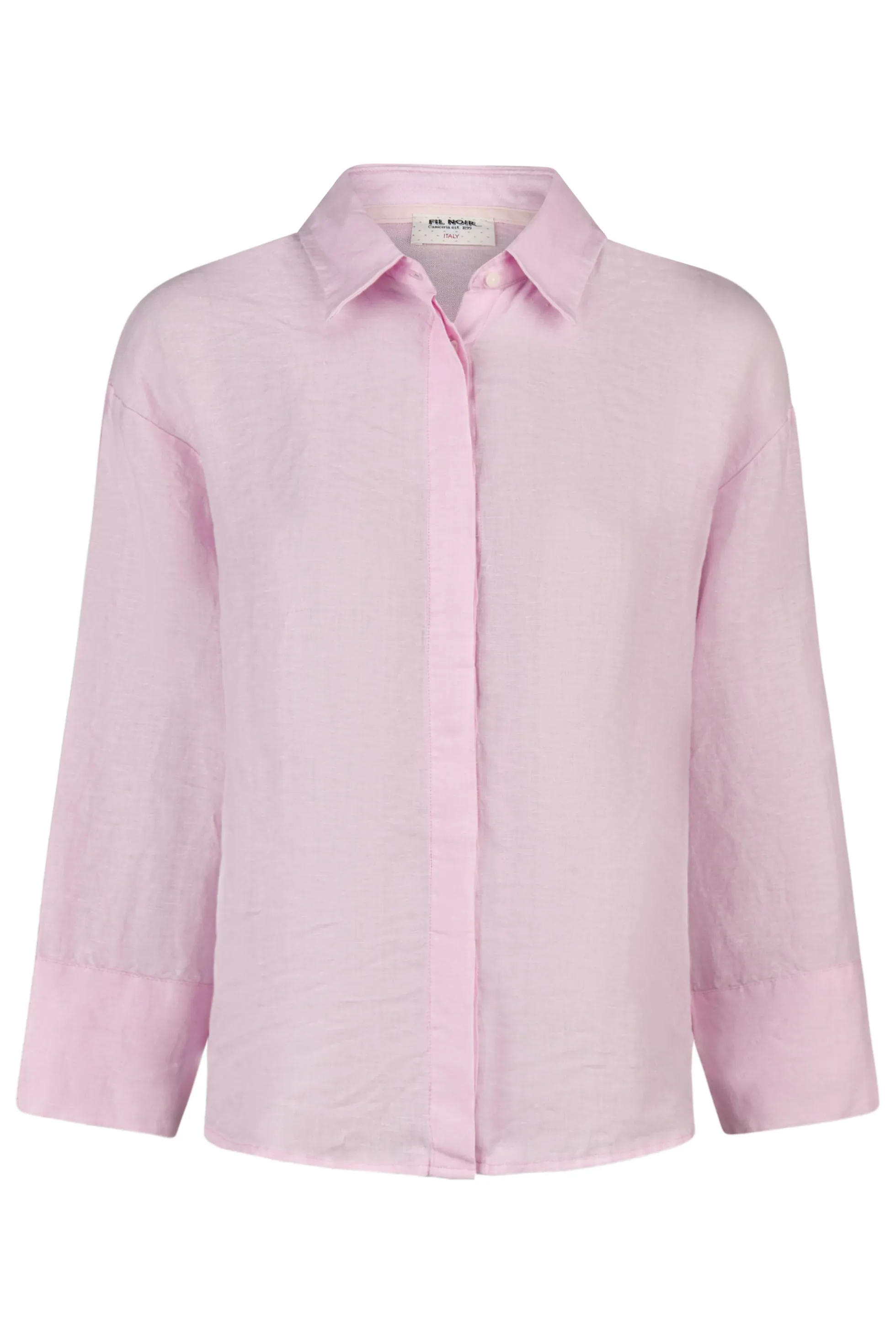LEANDRA - 3/4-Arm Damenbluse, gewebt