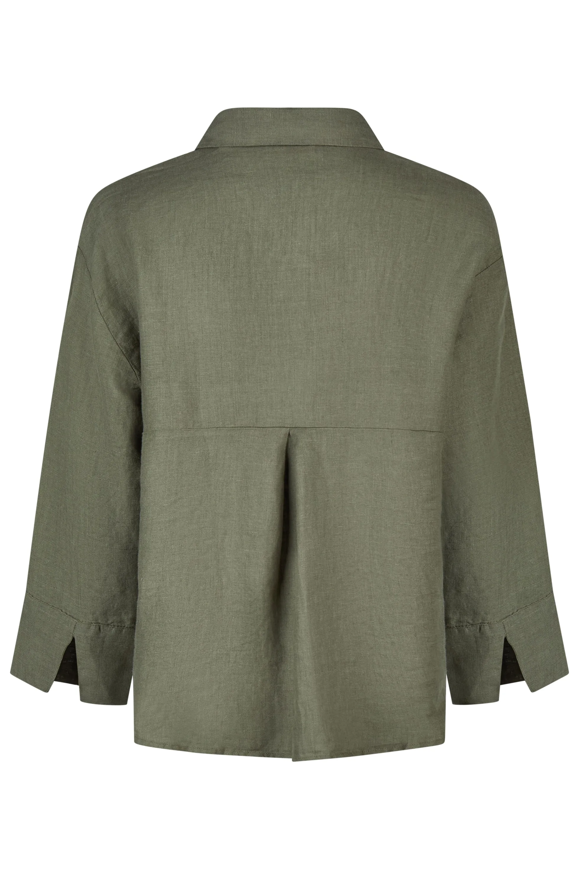 LEANDRA - 3/4-Arm Damenbluse, gewebt